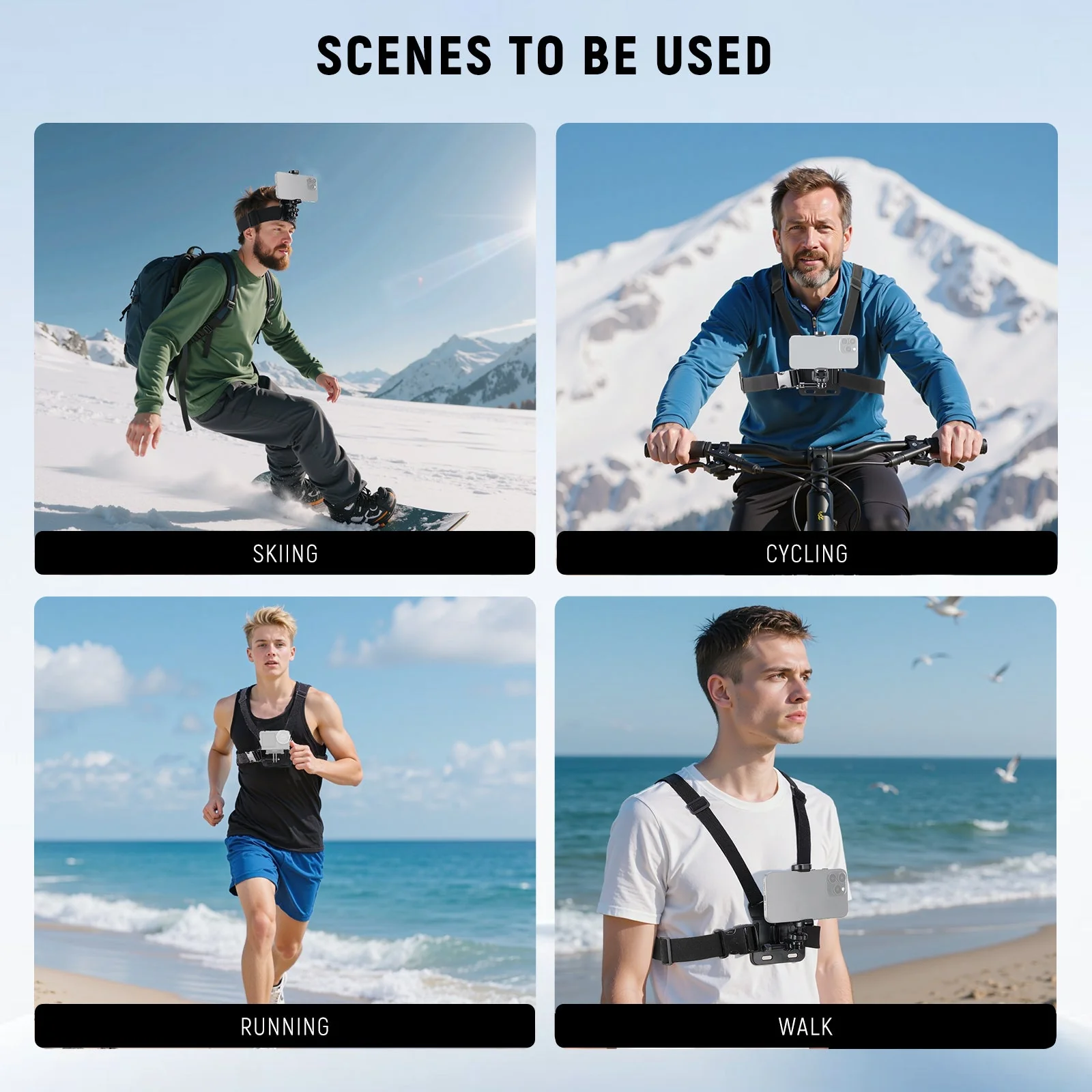 NEEWER GP-74 Phone Chest & Head Strap Mount Accessories Kit - Image 7
