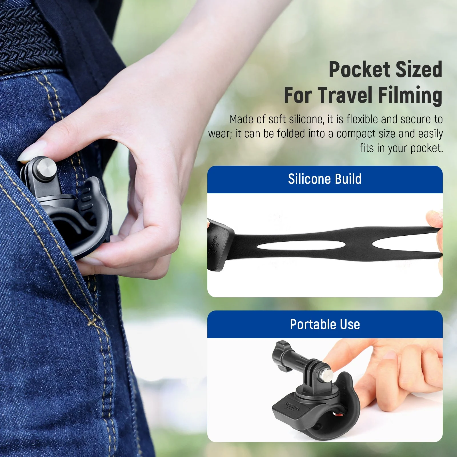 NEEWER GP-77 Versatile & Flexible Camera Mount Wrap Band - Image 6