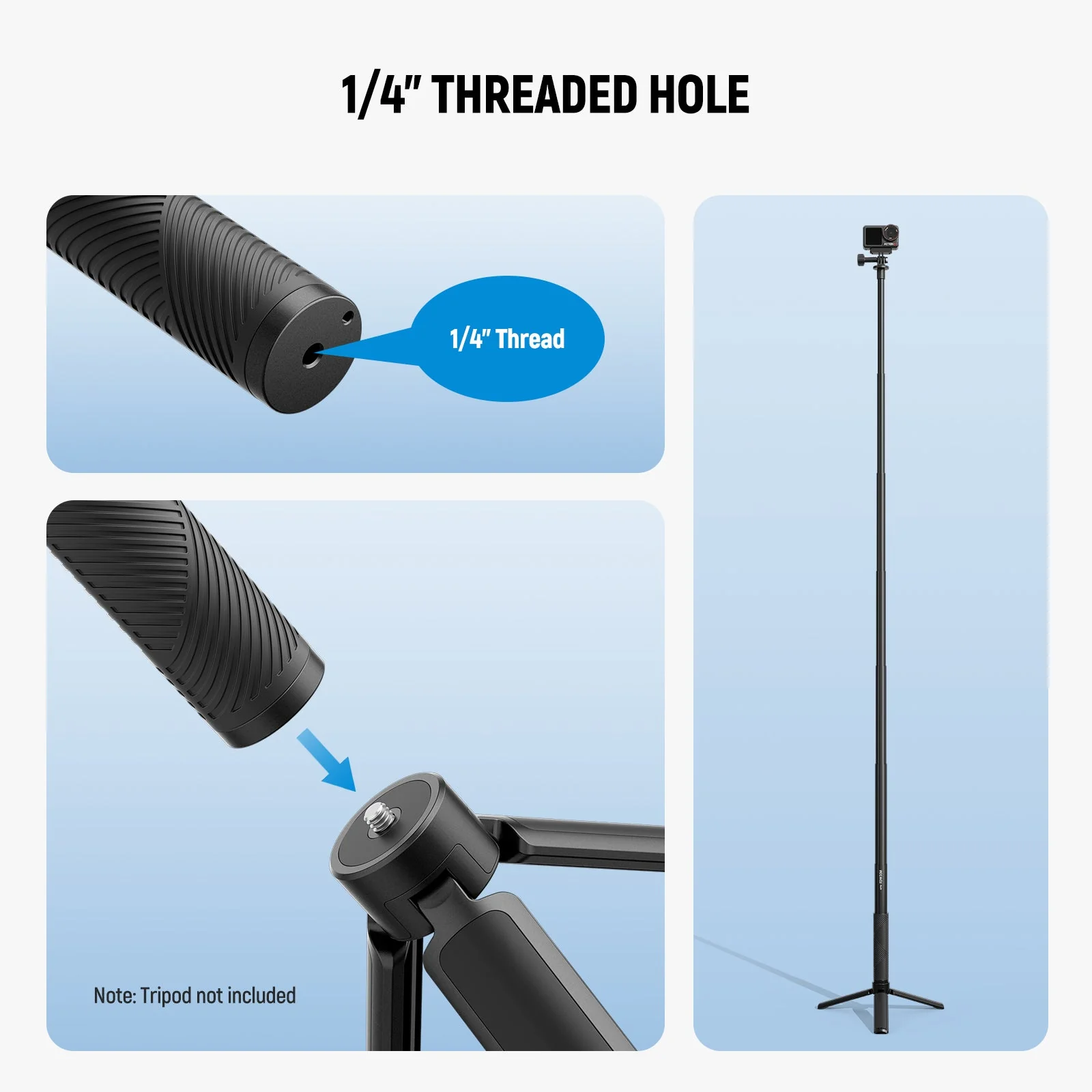 NEEWER GP-84/GP-85/GP-86 Extension Rod Kit for Action Camera - Image 5
