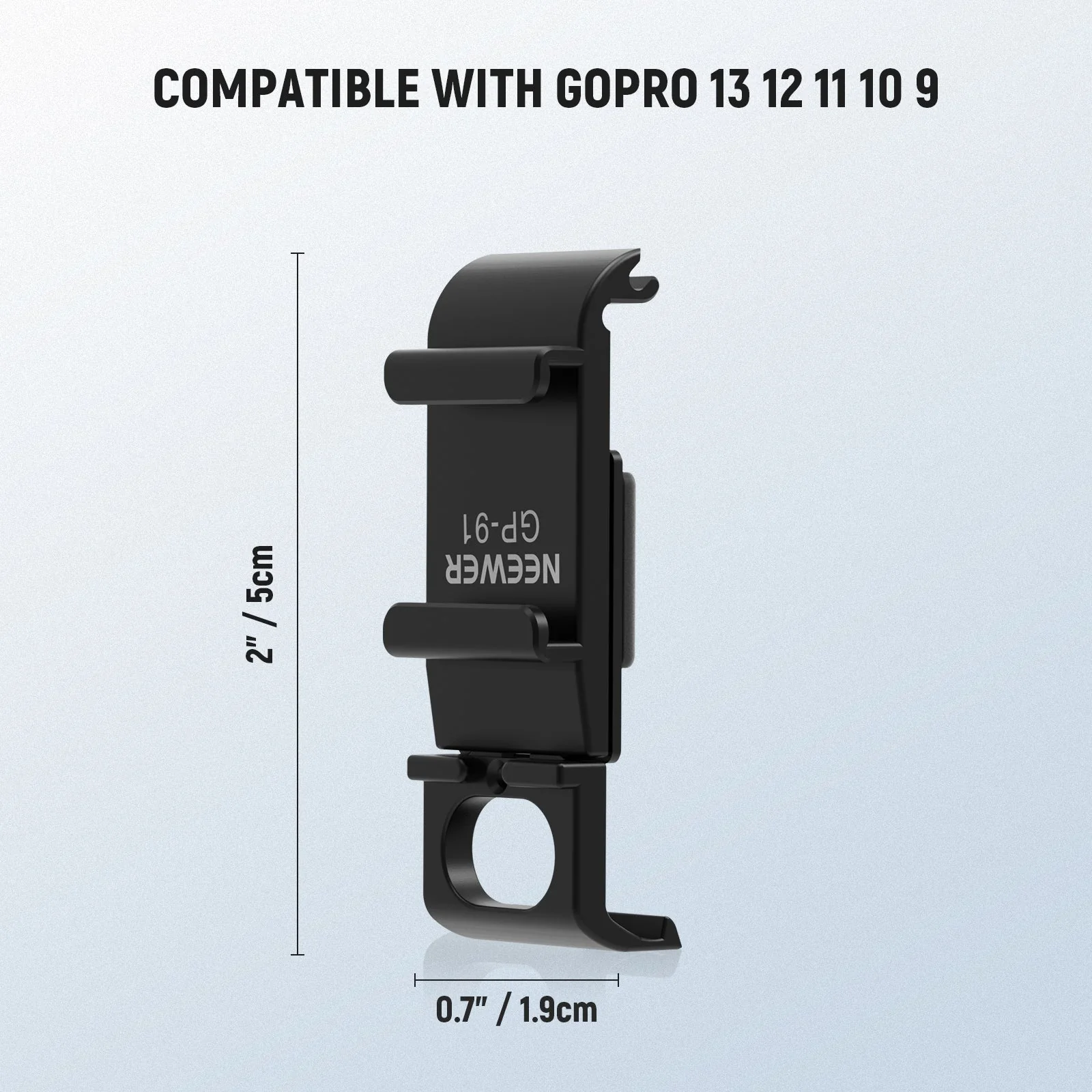 NEEWER GP-90/GP-91 Action Camera Battery Side Door For GoPro Hero 13 12 11 10 9 - Image 11