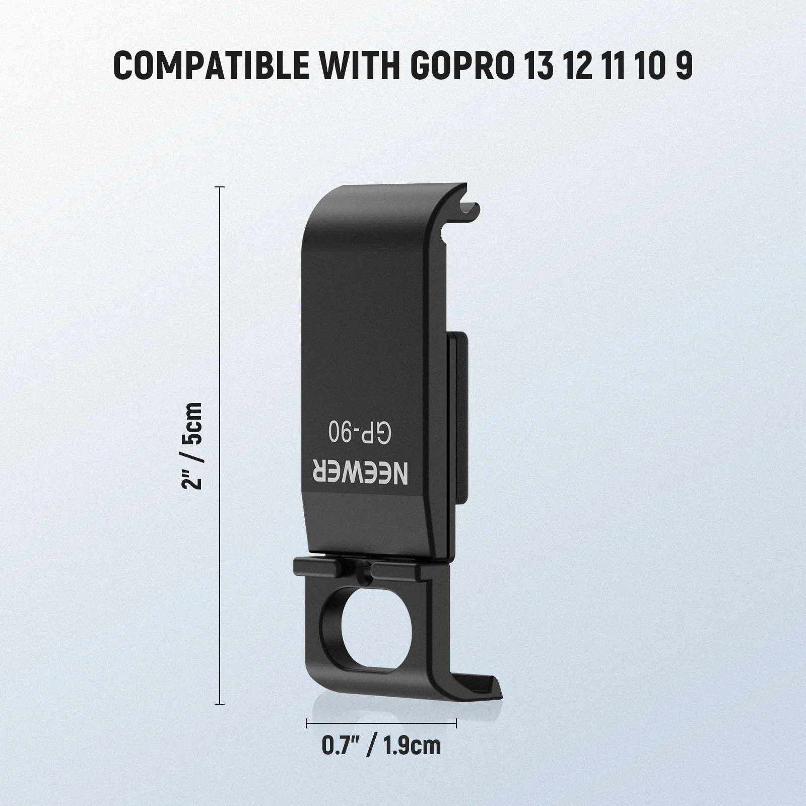 NEEWER GP-90/GP-91 Action Camera Battery Side Door For GoPro Hero 13 12 11 10 9 - Image 4