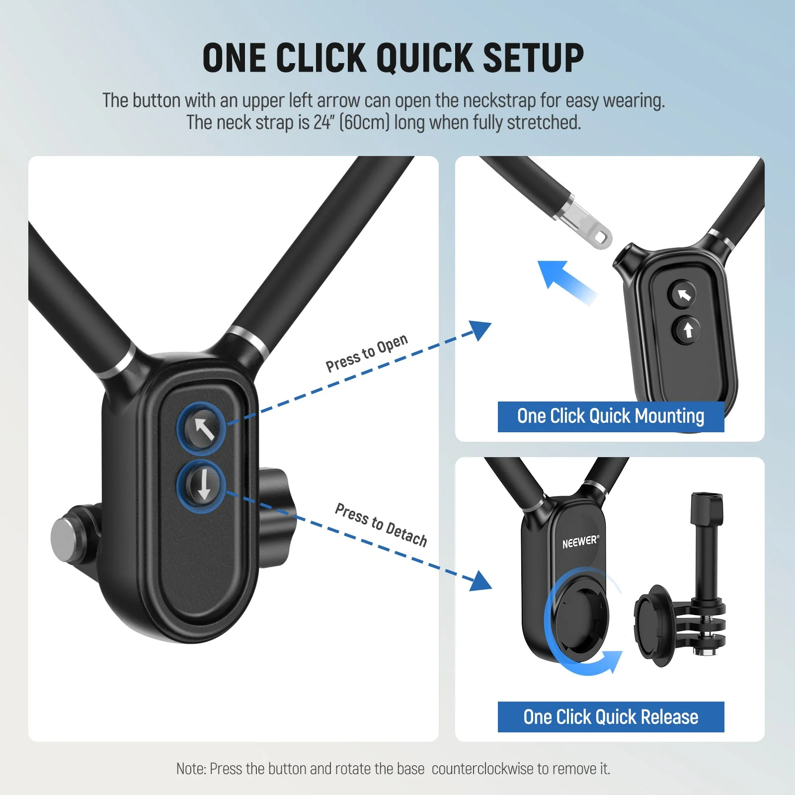 NEEWER GP26 Magnetic Neck Holder for Action Camera Phone - Image 4
