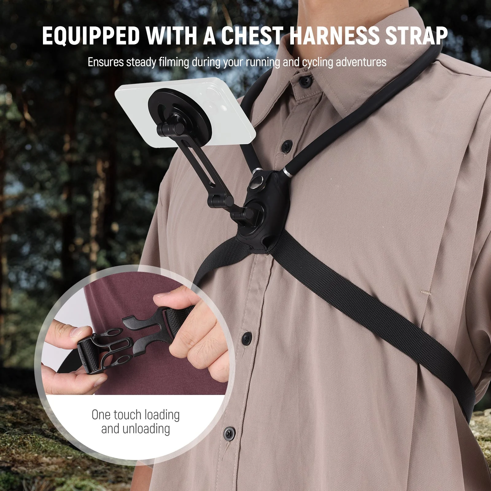 NEEWER GP26 Magnetic Neck Holder for Action Camera Phone - Image 5