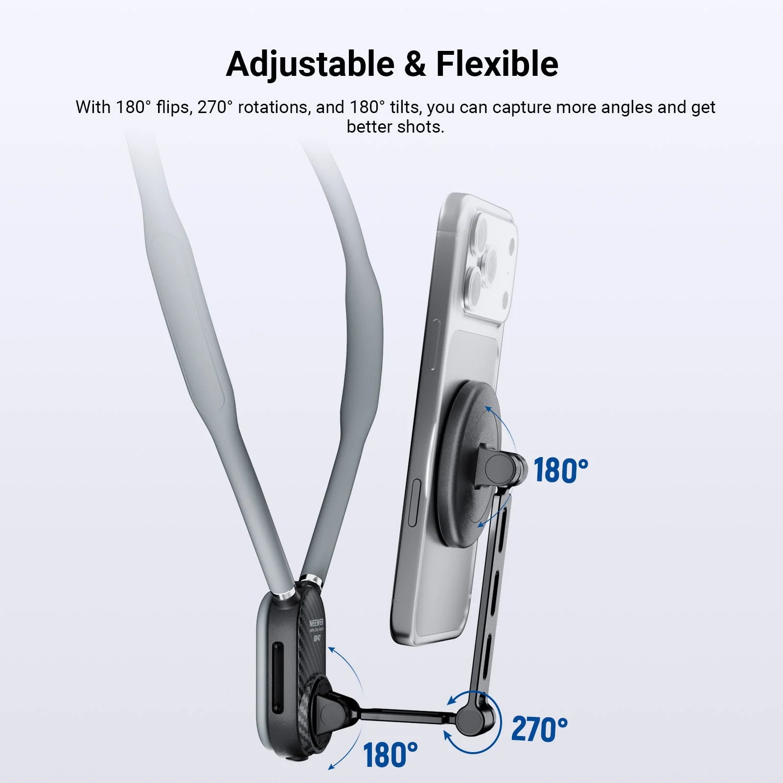 NEEWER GP47 Magnetic Neck Phone Holder - Image 5