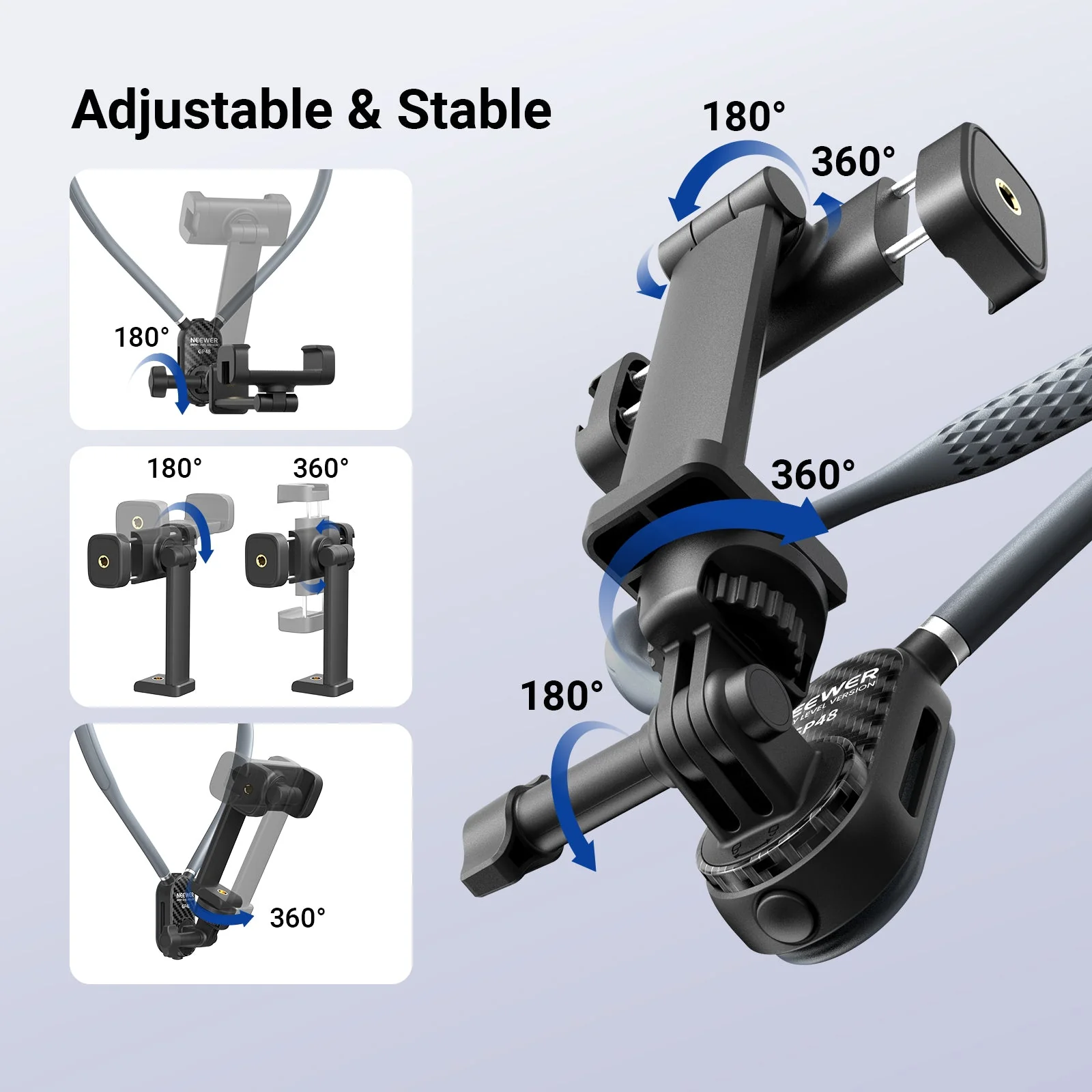 NEEWER GP48 Neck Mount for Action Camera & Phone - Image 9