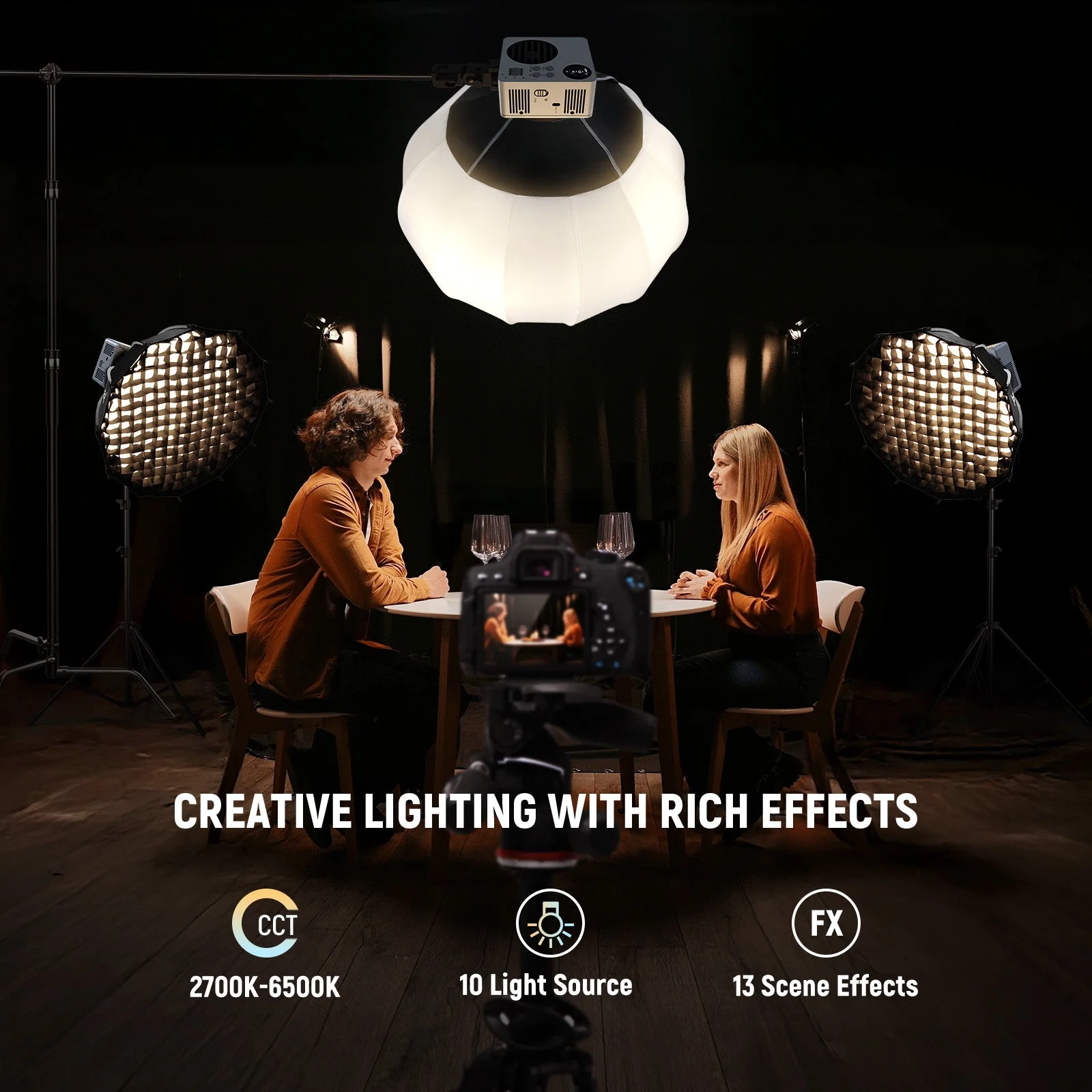 NEEWER HB80B 80W Bi-Color Mini COB LED Video Light - Image 3