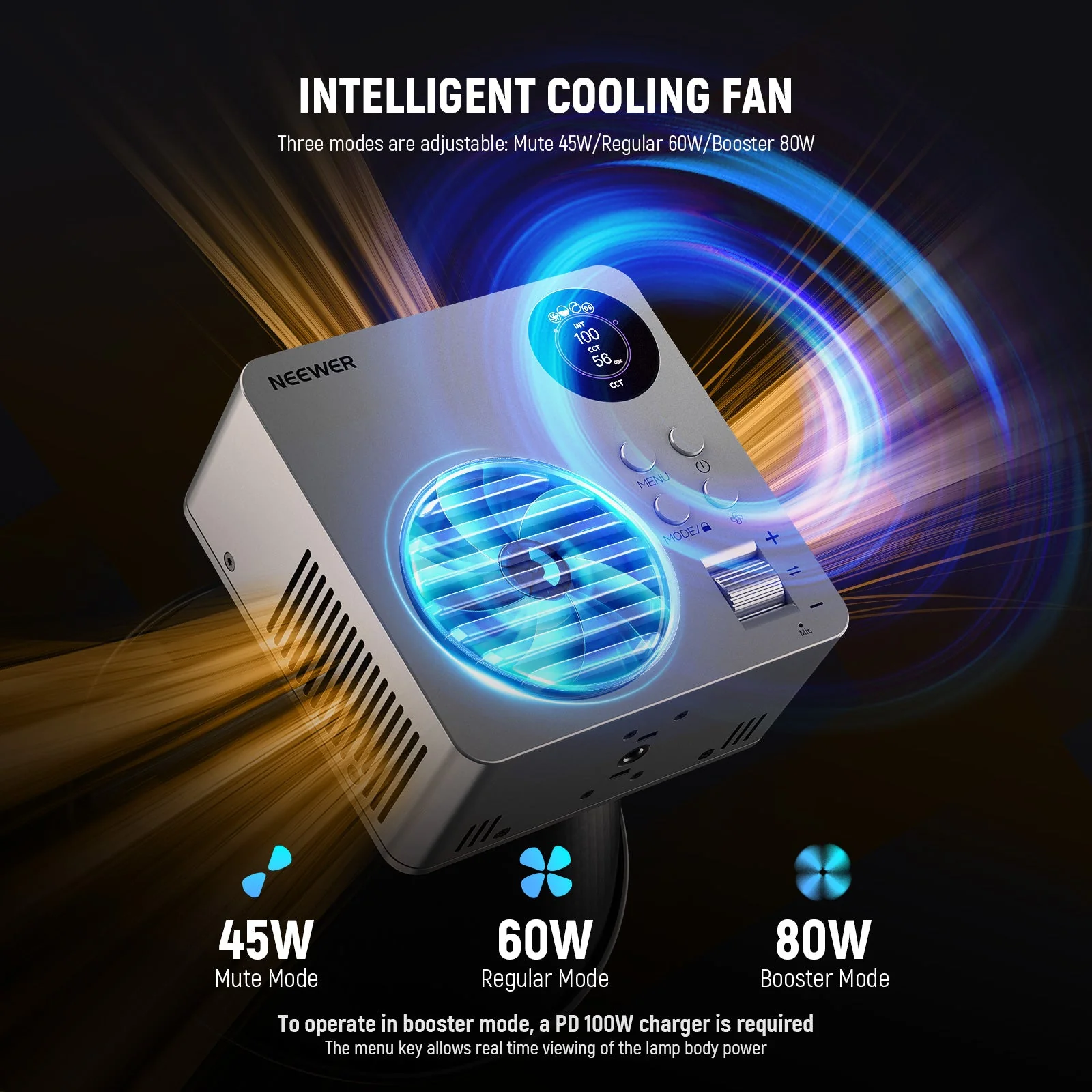 NEEWER HB80B 80W Bi-Color Mini COB LED Video Light - Image 8