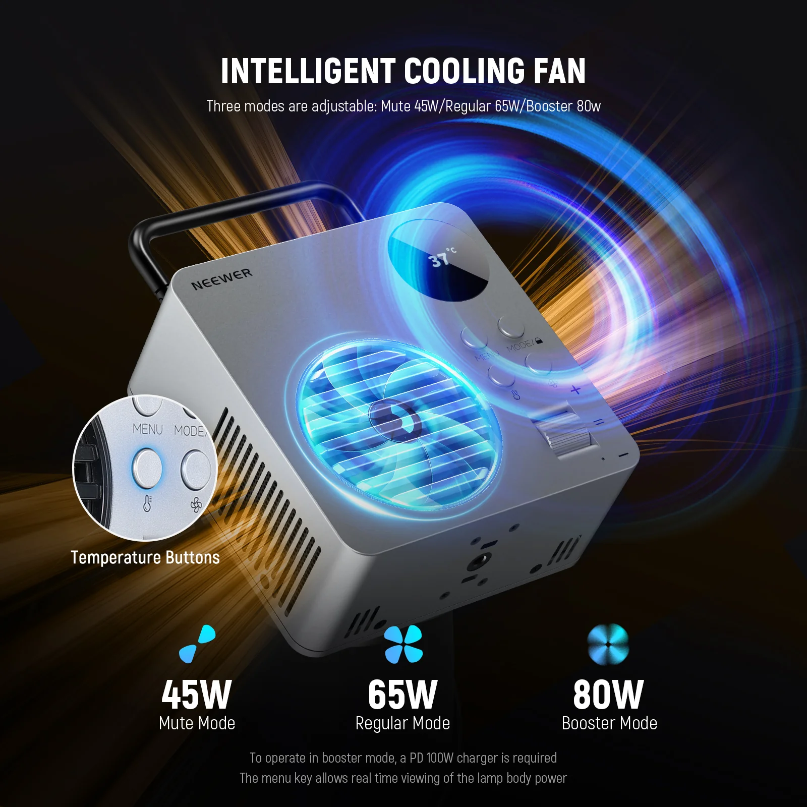 NEEWER HB80C 80W RGBWW Mini COB LED Video Light - Image 16