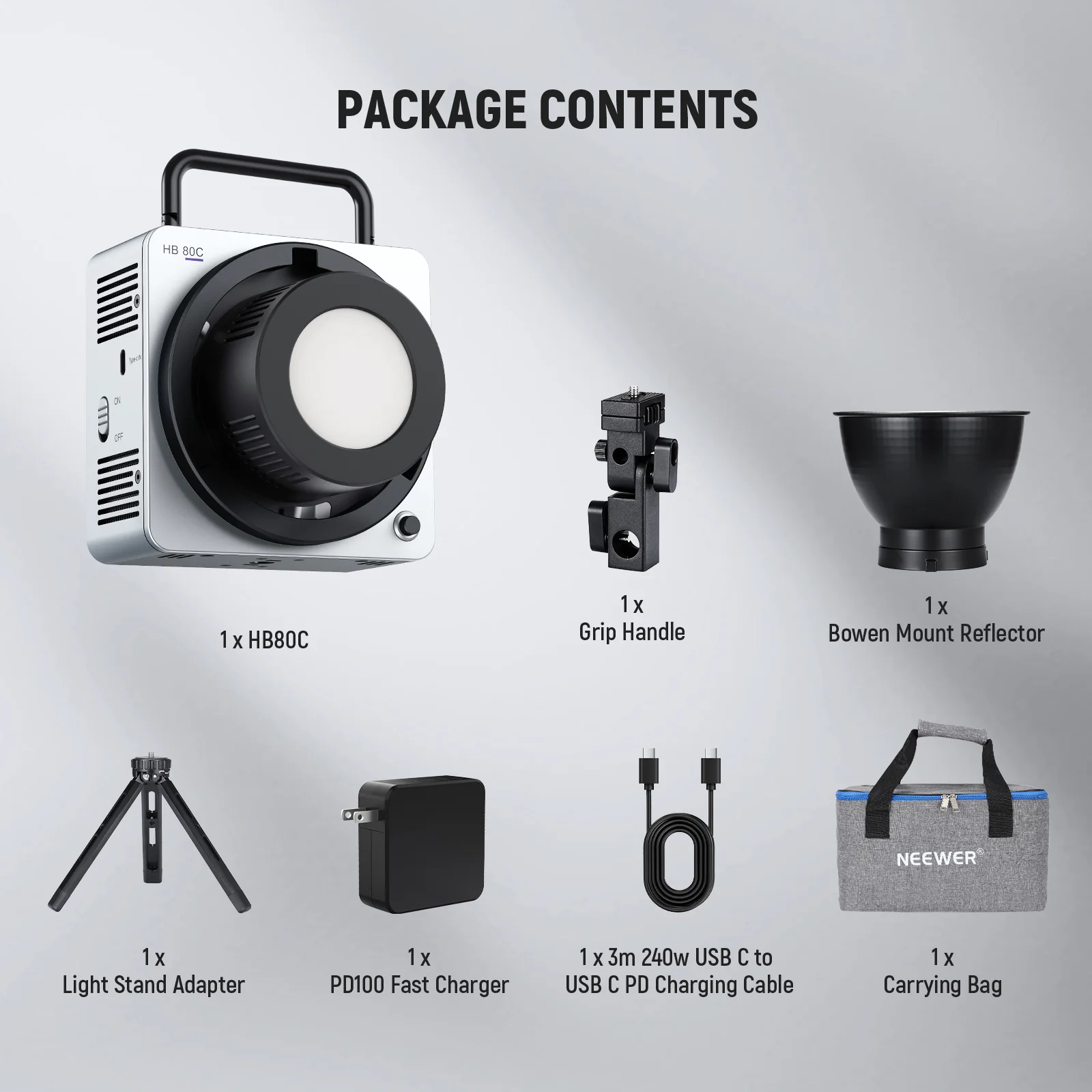 NEEWER HB80C 80W RGBWW Mini COB LED Video Light - Image 18