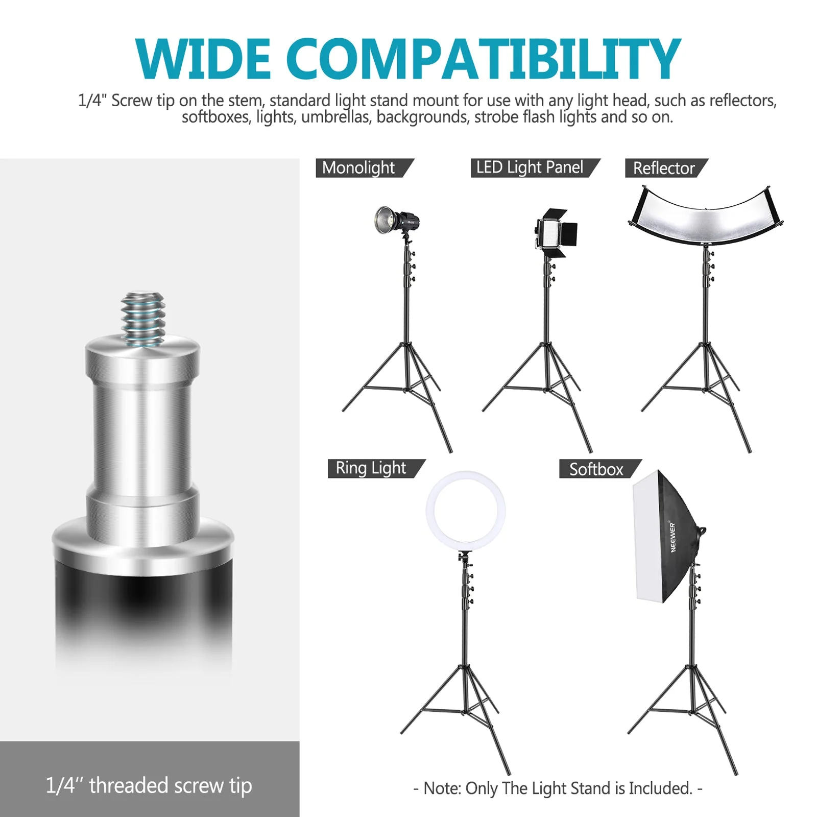 NEEWER ST-400SP 4m Heavy Duty Aluminum Photography Light Stand - Image 5