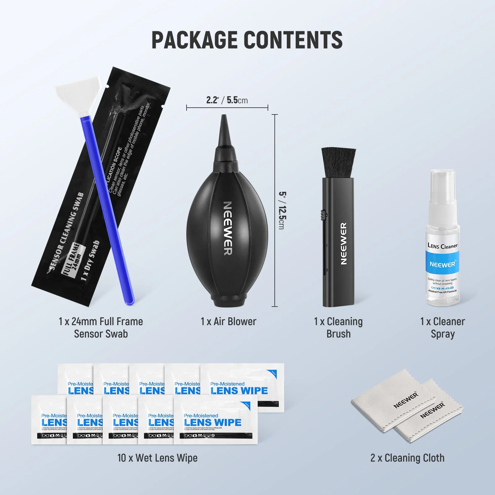 NEEWER HM-44 16 in 1 Camera Lens Cleaning Kit - Image 8