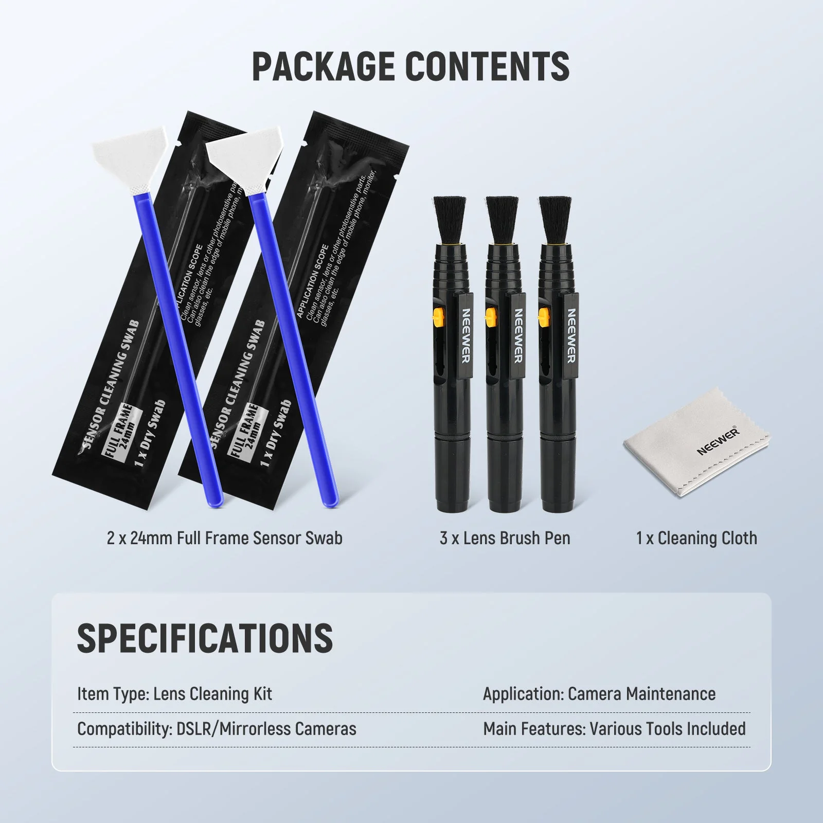 NEEWER HM-48 6 In 1 Camera Lens Cleaning Kit - Image 8