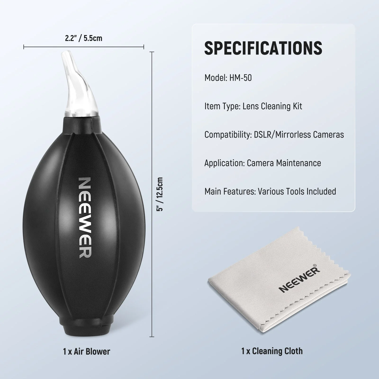 NEEWER HM-50 2 in 1 Camera Lens Cleaning Kit - Image 7