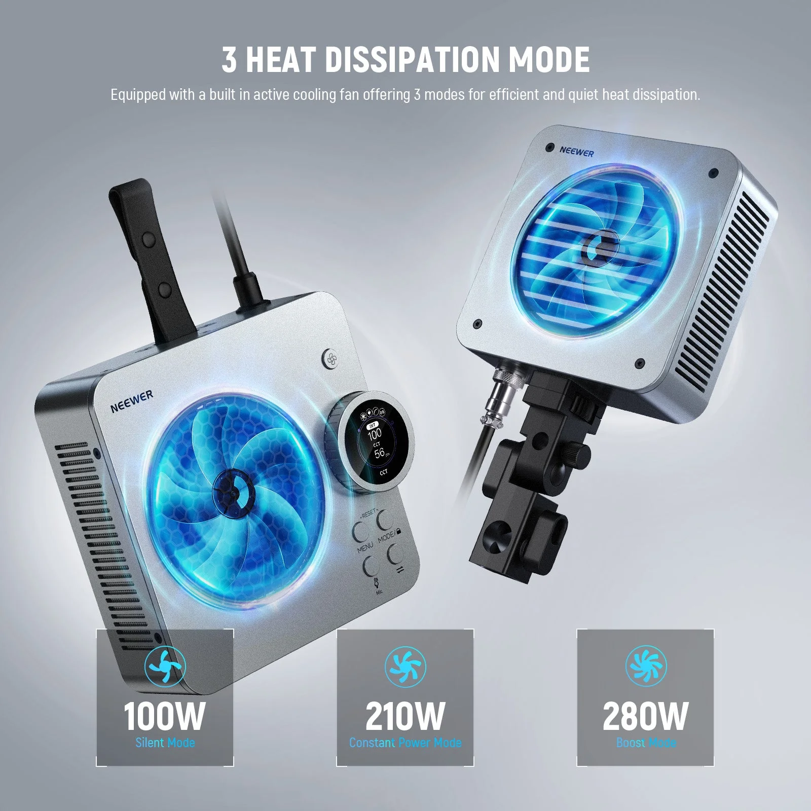 NEEWER HS200B 280W Portable Bi-Color LED Video Light - Image 5