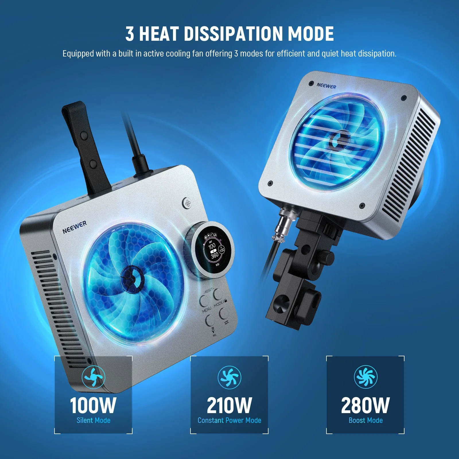NEEWER HS200C 280W Portable RGB LED Video Light - Image 5