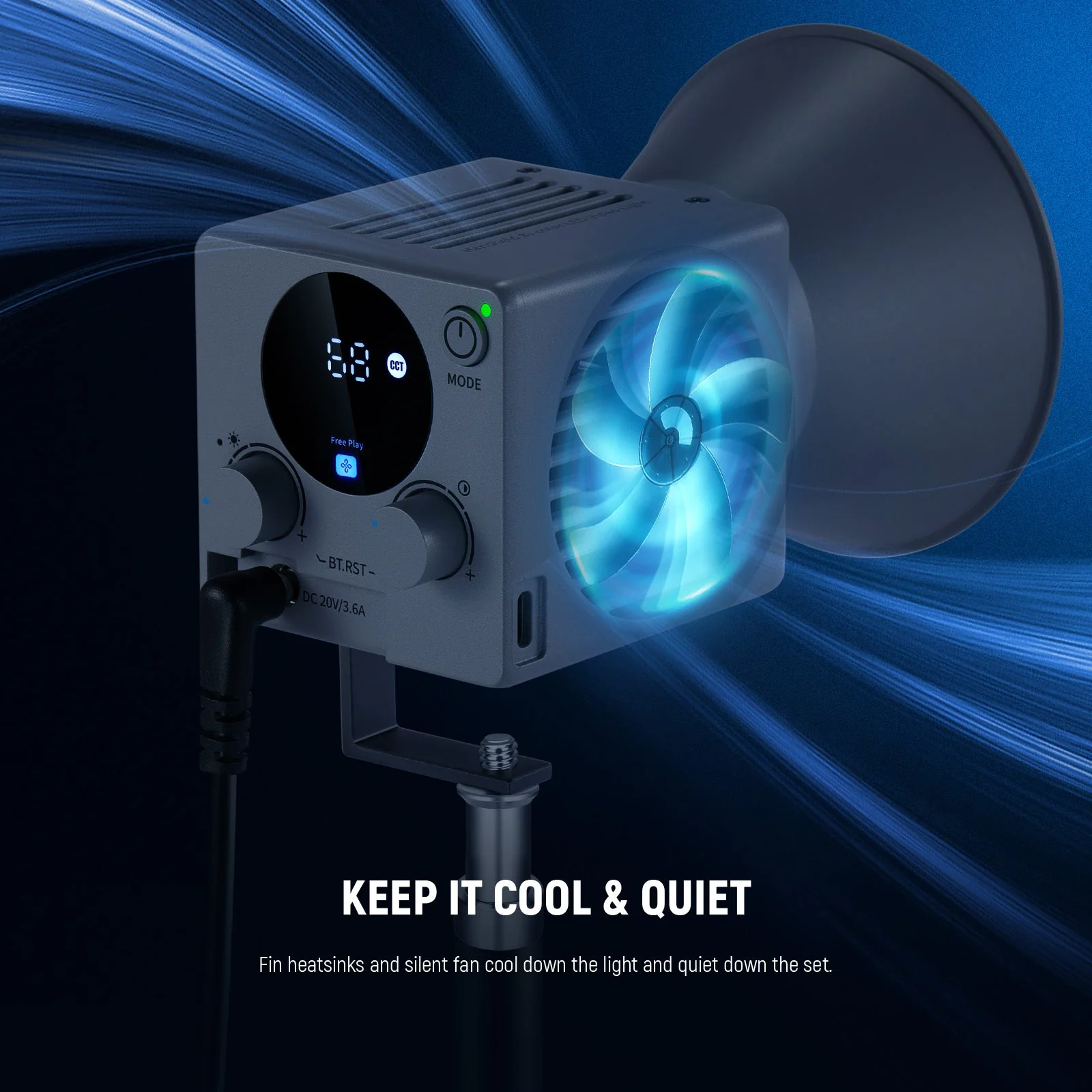 NEEWER HS60B 60W Bi-Color Mini COB Lightweight Video Light - Image 7