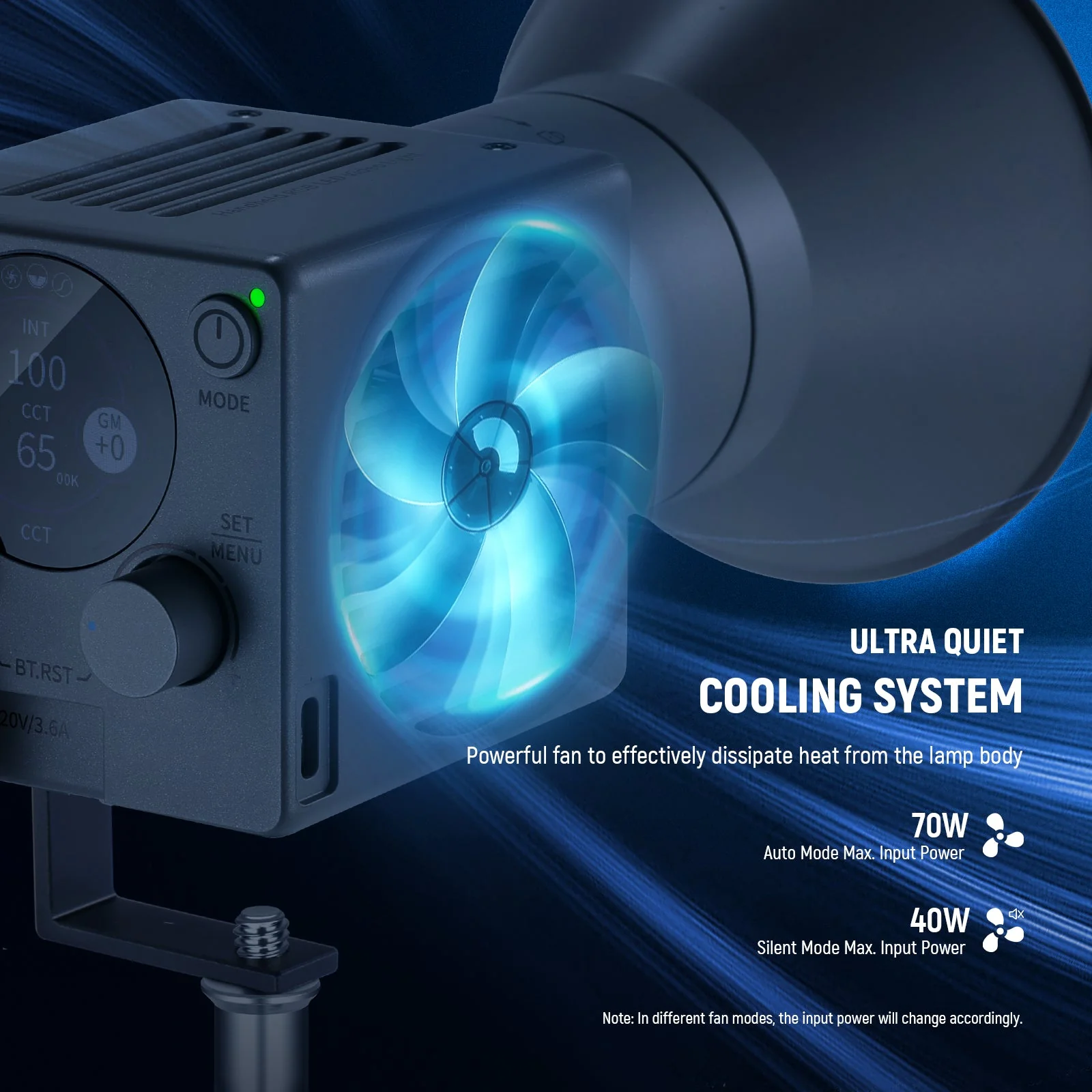 NEEWER HS60C Pro 60W Portable DMX Control RGB LED Video Light - Image 7