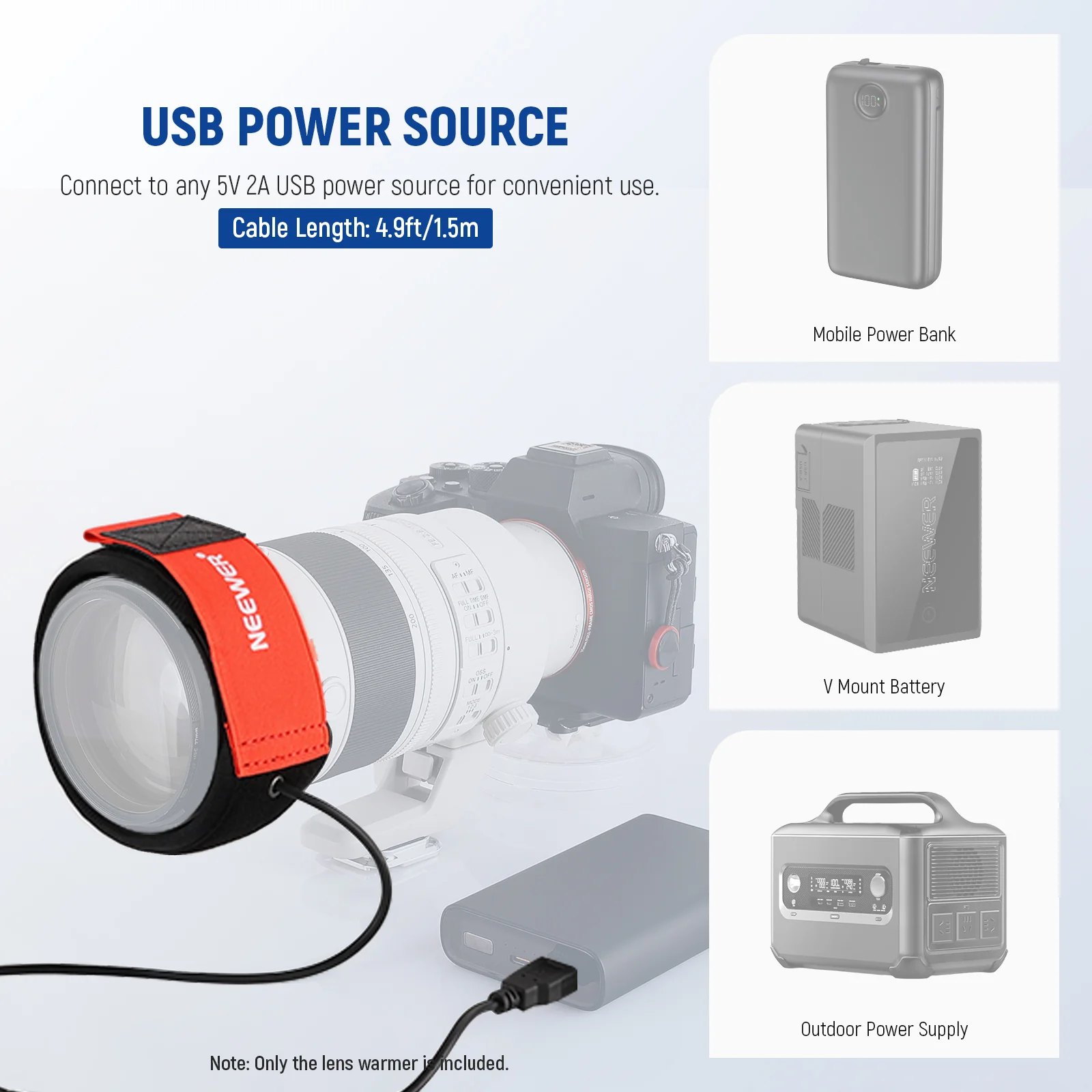 NEEWER HW-17B 400/500/600mm USB Lens Heater Warmer - Image 19
