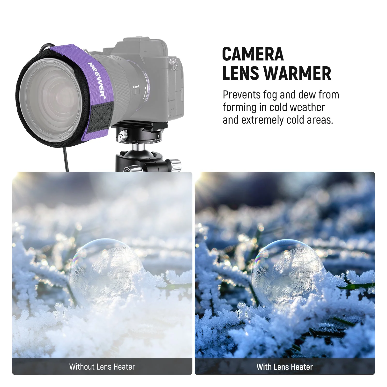 NEEWER HW-28B 300/400/500mm USB Lens Heater Warmer - Image 2