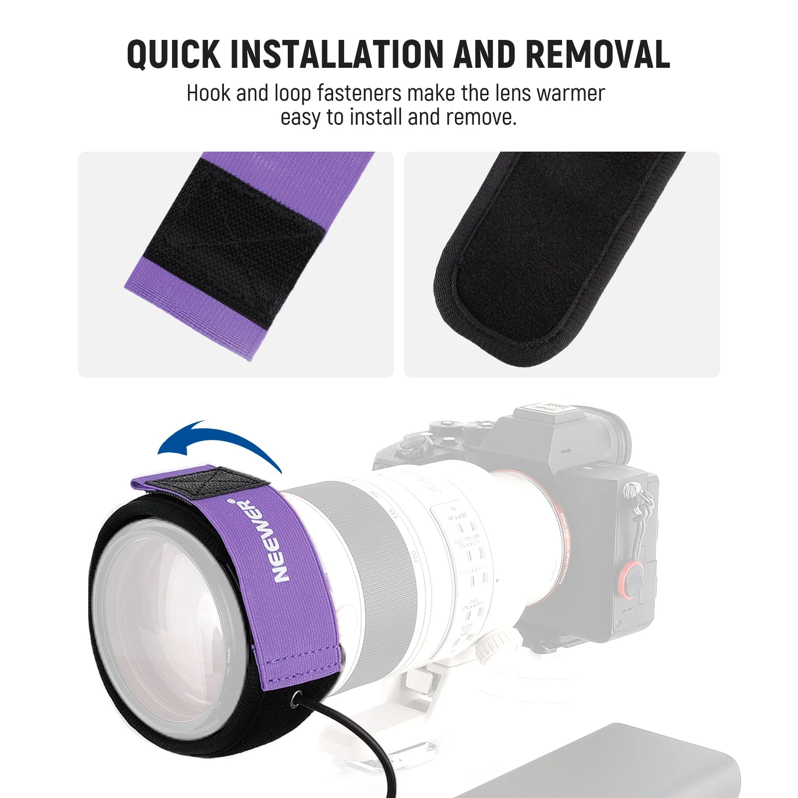 NEEWER HW-28B 300/400/500mm USB Lens Heater Warmer - Image 6