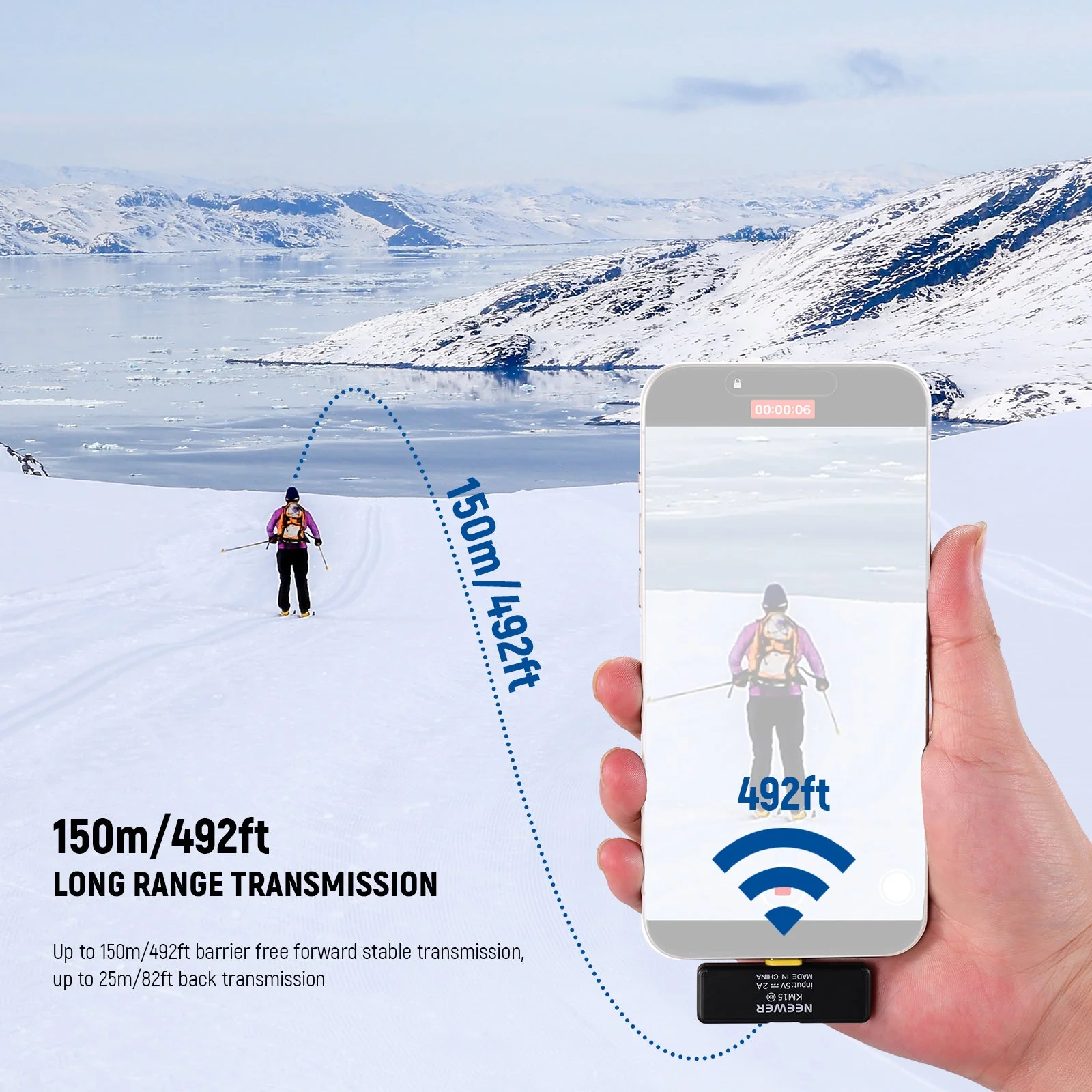 NEEWER KM15 Wireless Microphone Set for Phone with Type C Interface - Image 8