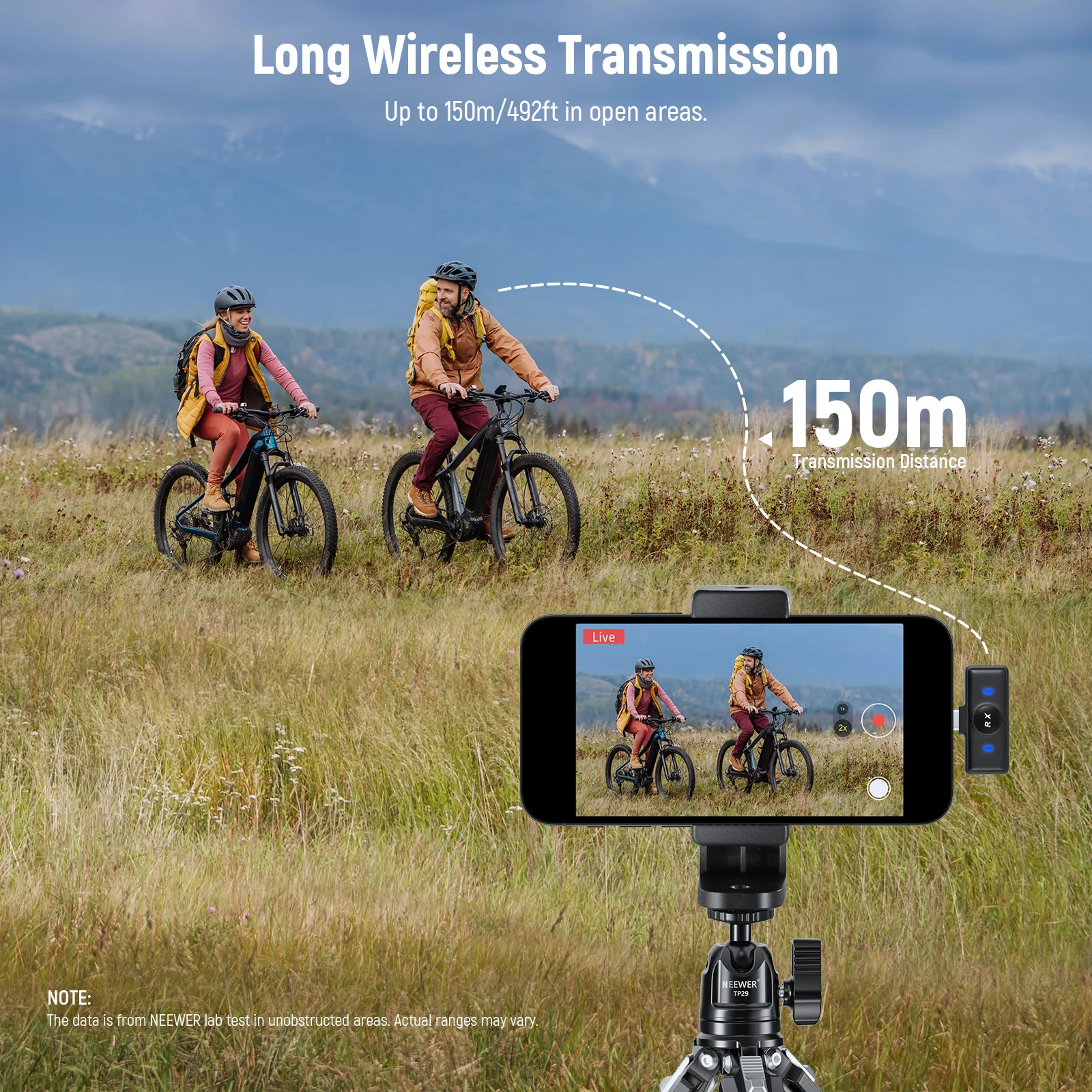 NEEWER KM18 Wireless Lavalier Lapel Microphone For iPhone/Android/PC - Image 7