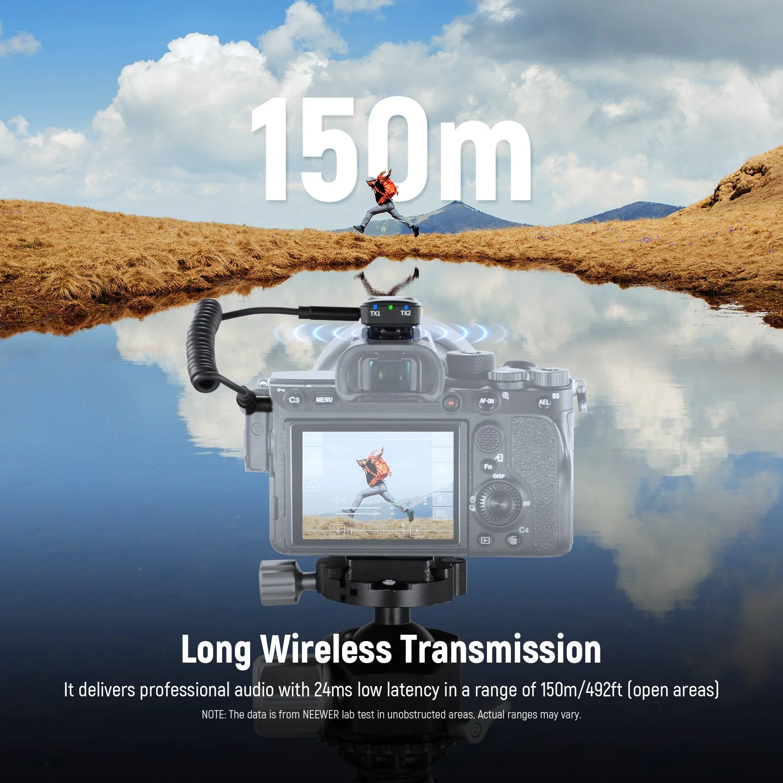 NEEWER KM18 Wireless Microphone System for Camera/Smartphone/PC - Image 6