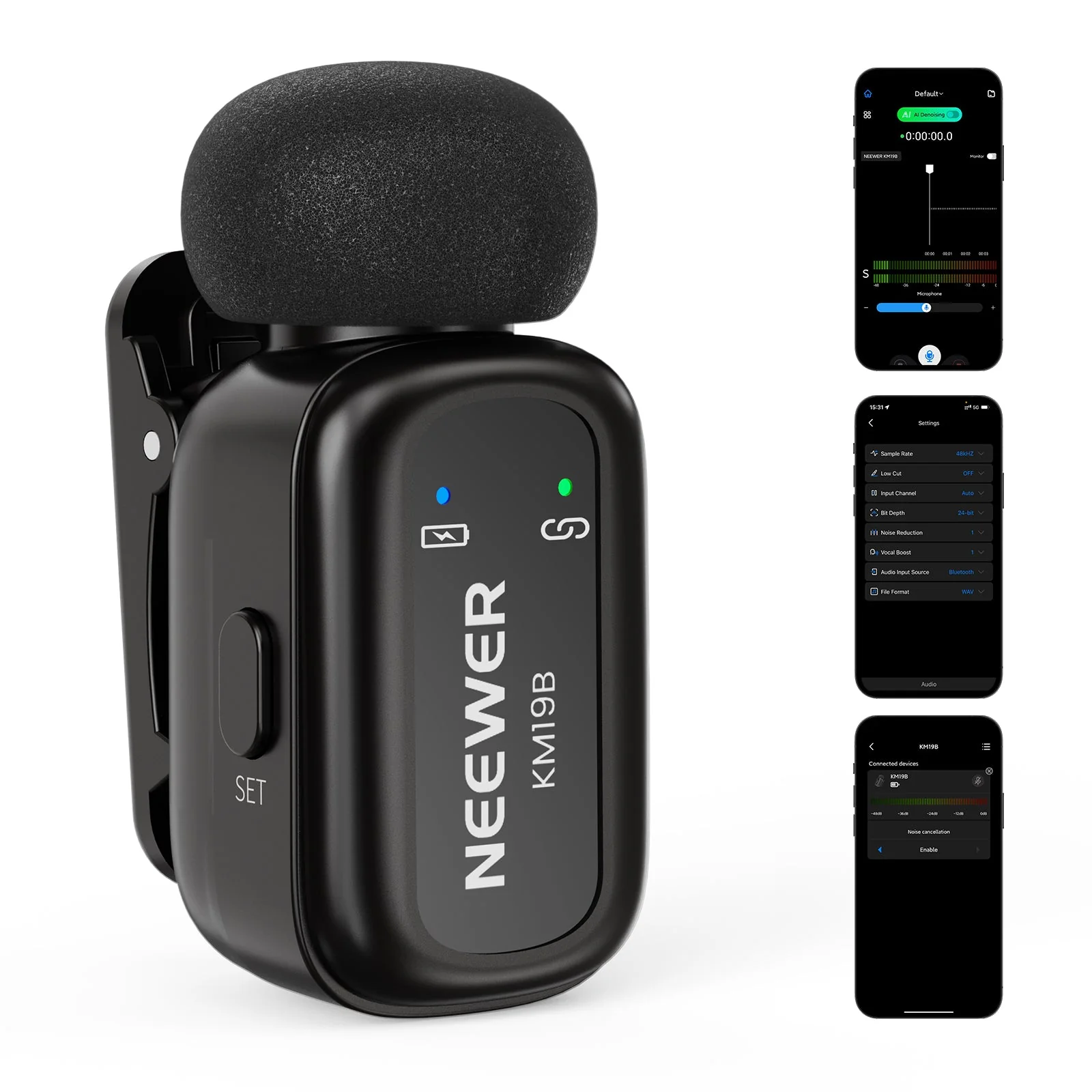 NEEWER KM19/KM19B Mini Wireless Lavalier Microphone - Image 10