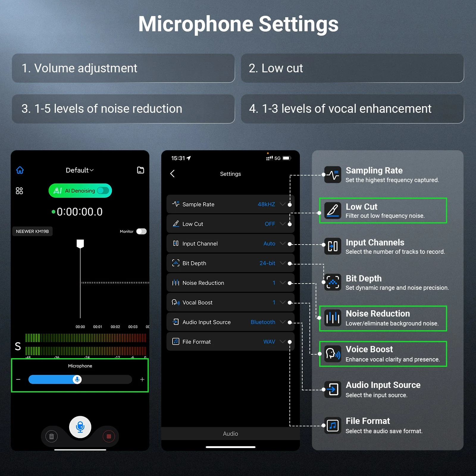 NEEWER KM19/KM19B Mini Wireless Lavalier Microphone - Image 13