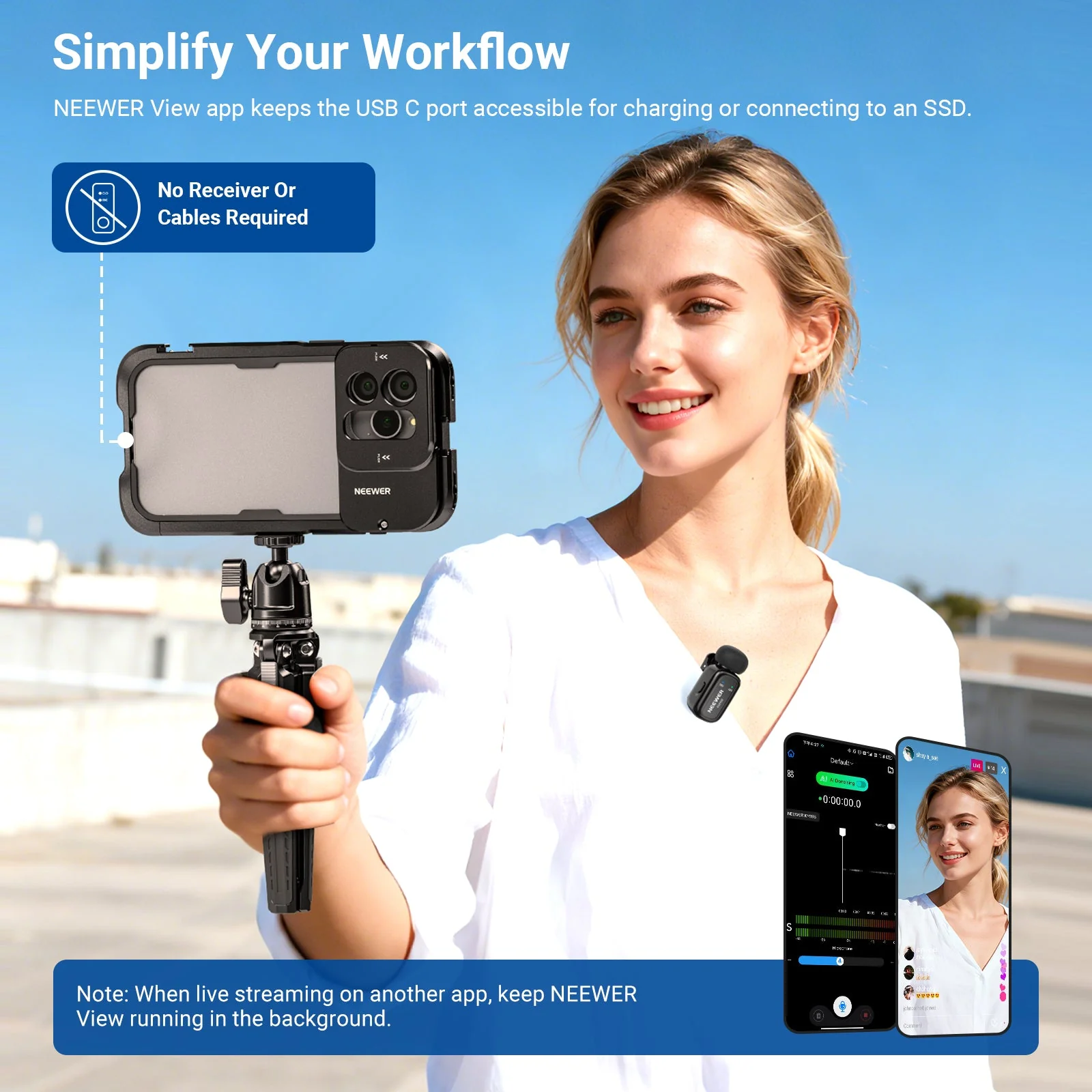 NEEWER KM19/KM19B Mini Wireless Lavalier Microphone - Image 16