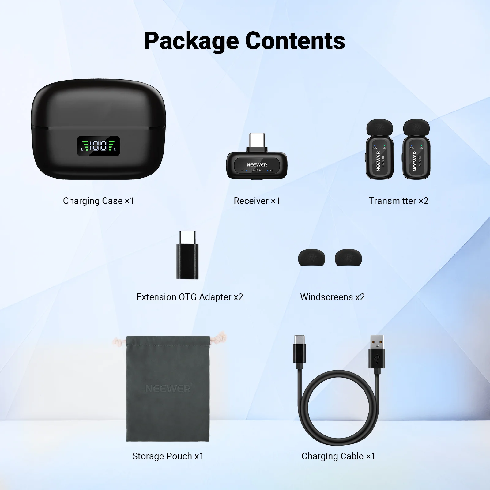 NEEWER KM19/KM19B Mini Wireless Lavalier Microphone - Image 9