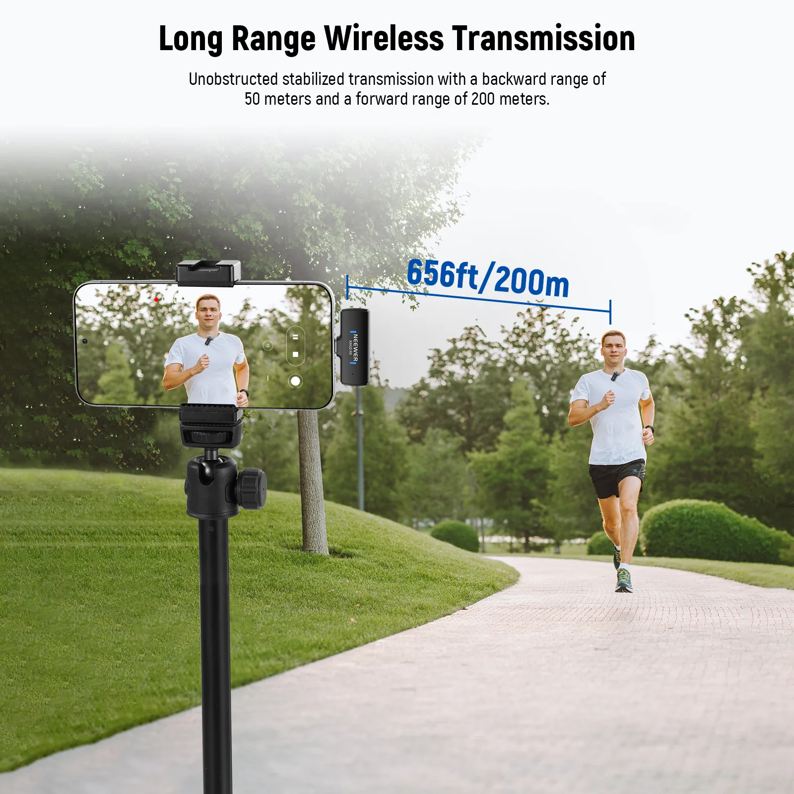 NEEWER KM20 2 TX & 4 RX Wireless Lavalier Microphone System Set - Image 9