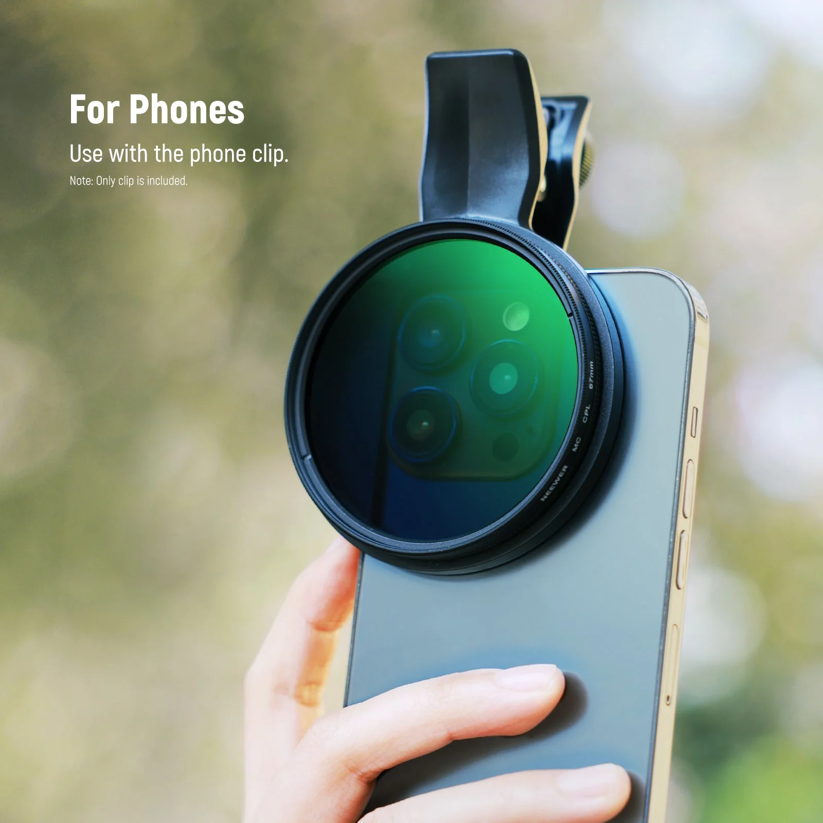 NEEWER LA007/LA008 67mm Phone Filter Clamp For Smartphone - Image 5