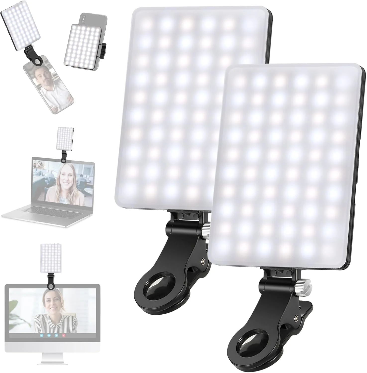 NEEWER BASICS NL-60AI LED Selfie Video Conference Light with Phone Clip - Image 10