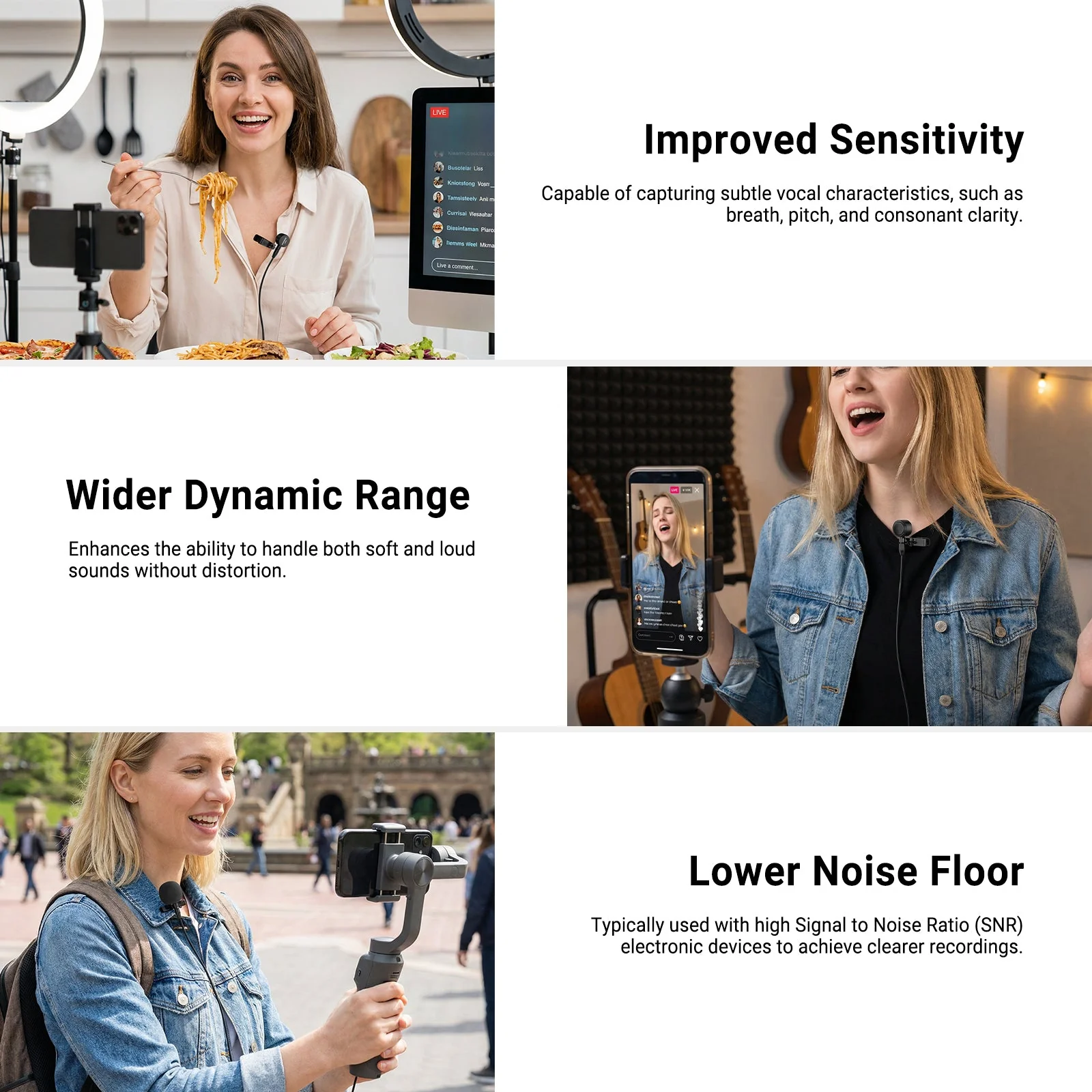 NEEWER LM10 2 Pack 3.5mm TRS ø9.7mm Lavalier Microphone - Image 3