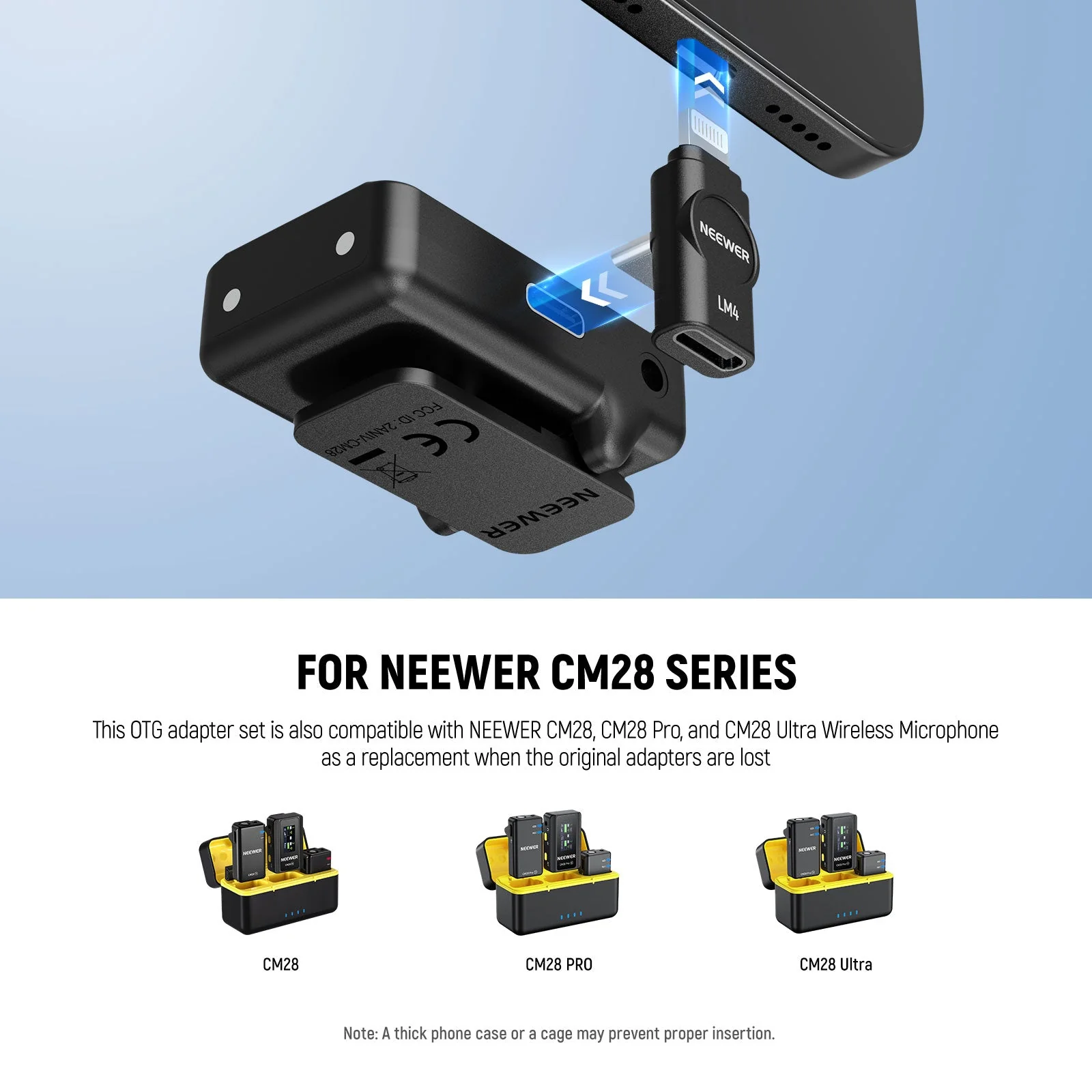 NEEWER LM4 USB C to C & USB C to iOS OTG Adapters Set - Image 3