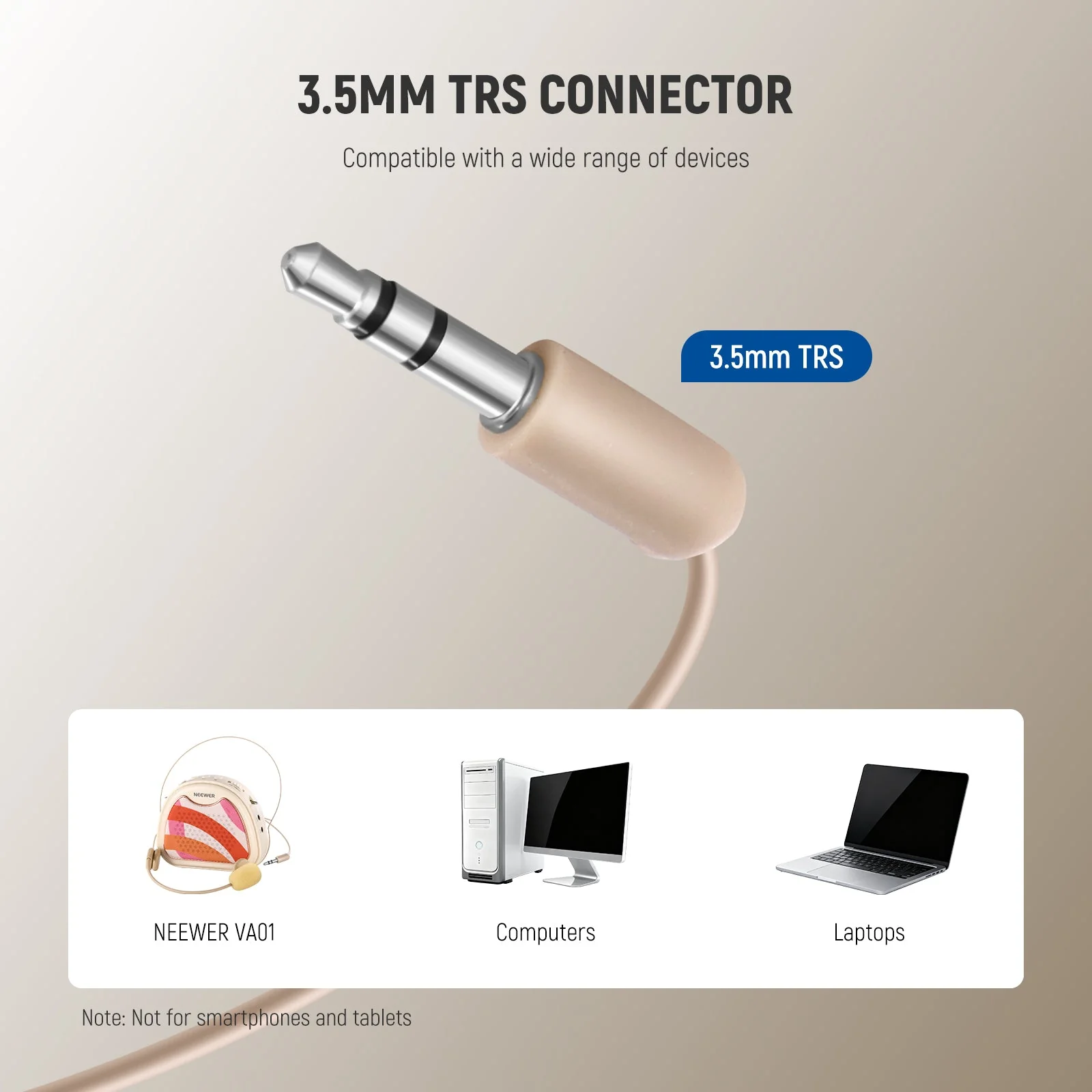 NEEWER LM9 Microphone Headset with 3.5mm TRS Plug - Image 2