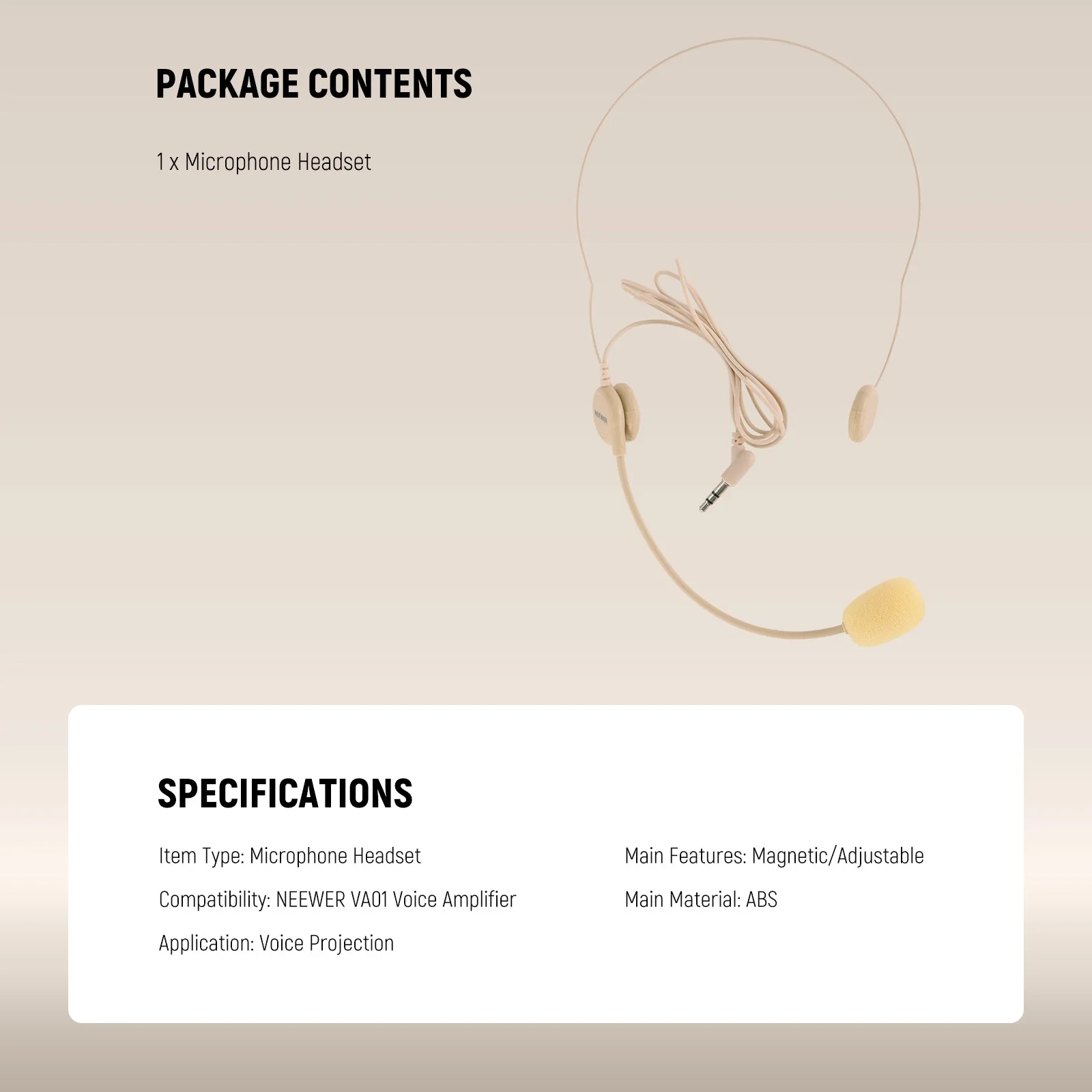 NEEWER LM9 Microphone Headset with 3.5mm TRS Plug - Image 7