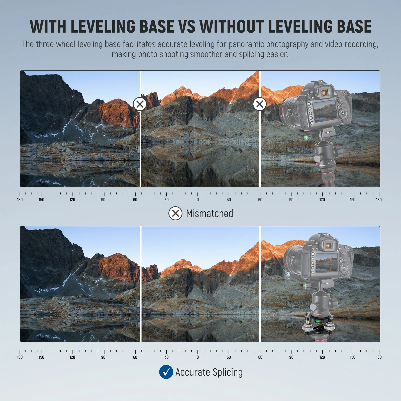 NEEWER LP65 Camera Tripod Leveling Base - Image 3