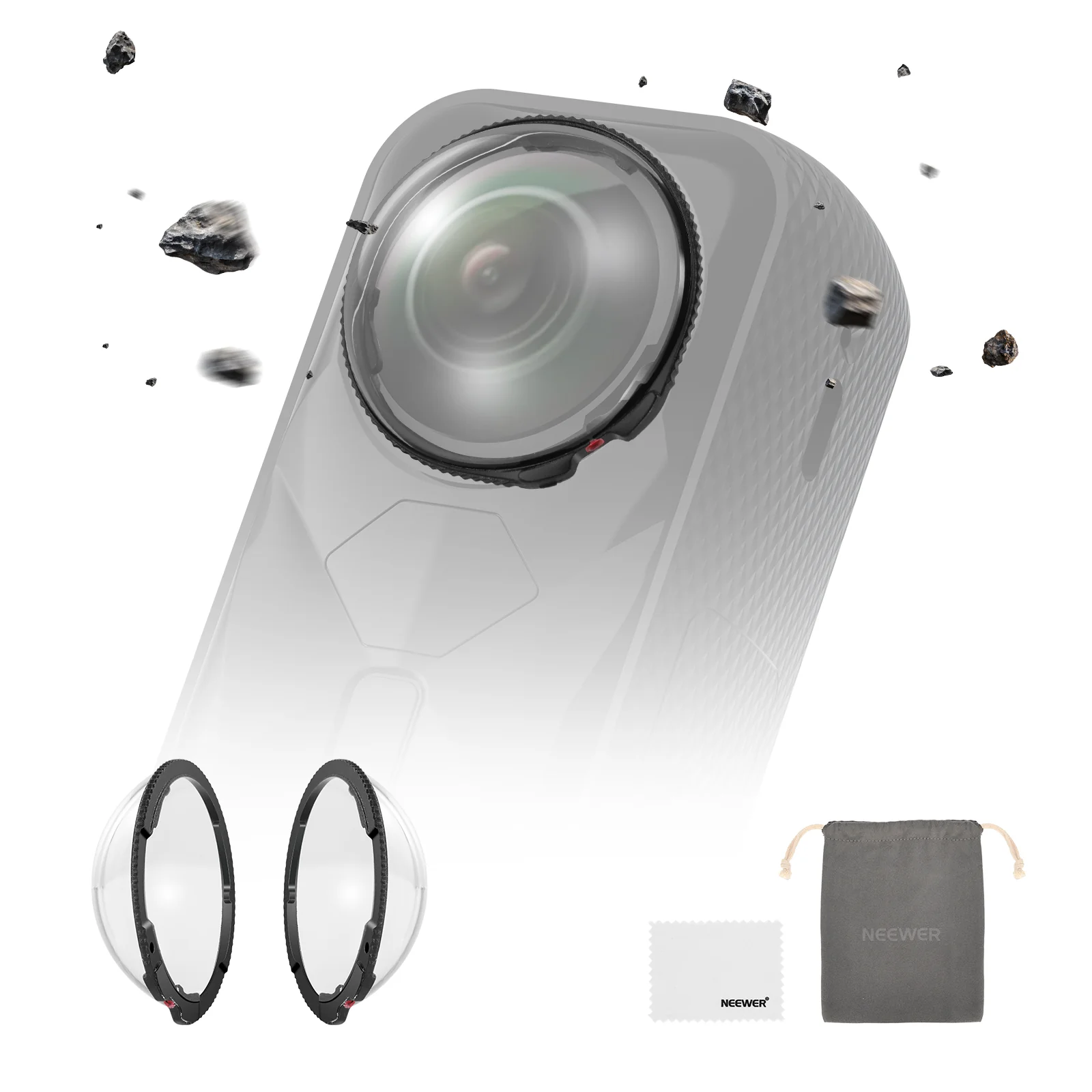 NEEWER LPC01/LPC02 Lens Protectors For Insta360 X4/X5 - Image 8