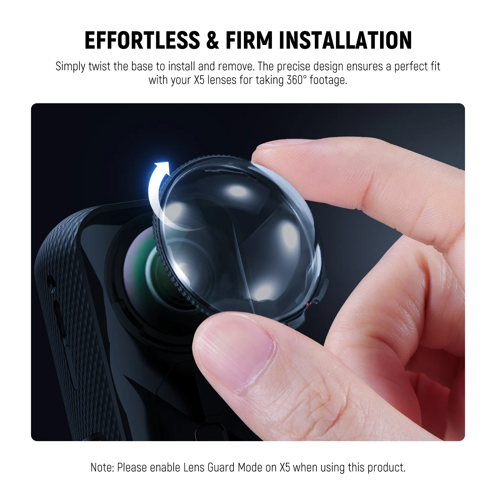 NEEWER LPC01/LPC02 Lens Protectors For Insta360 X4/X5 - Image 9