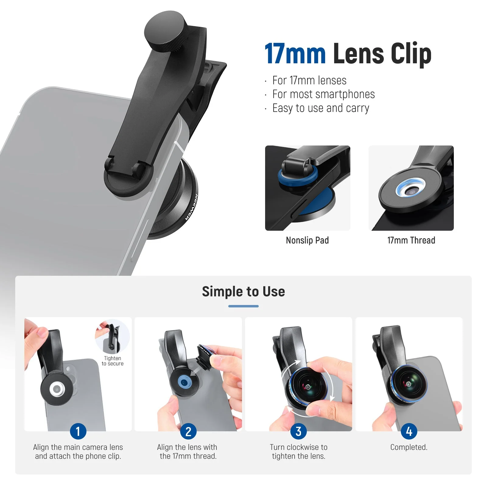 NEEWER LS-29 PRO 8mm Fisheye Lens with 17mm Thread - Image 8