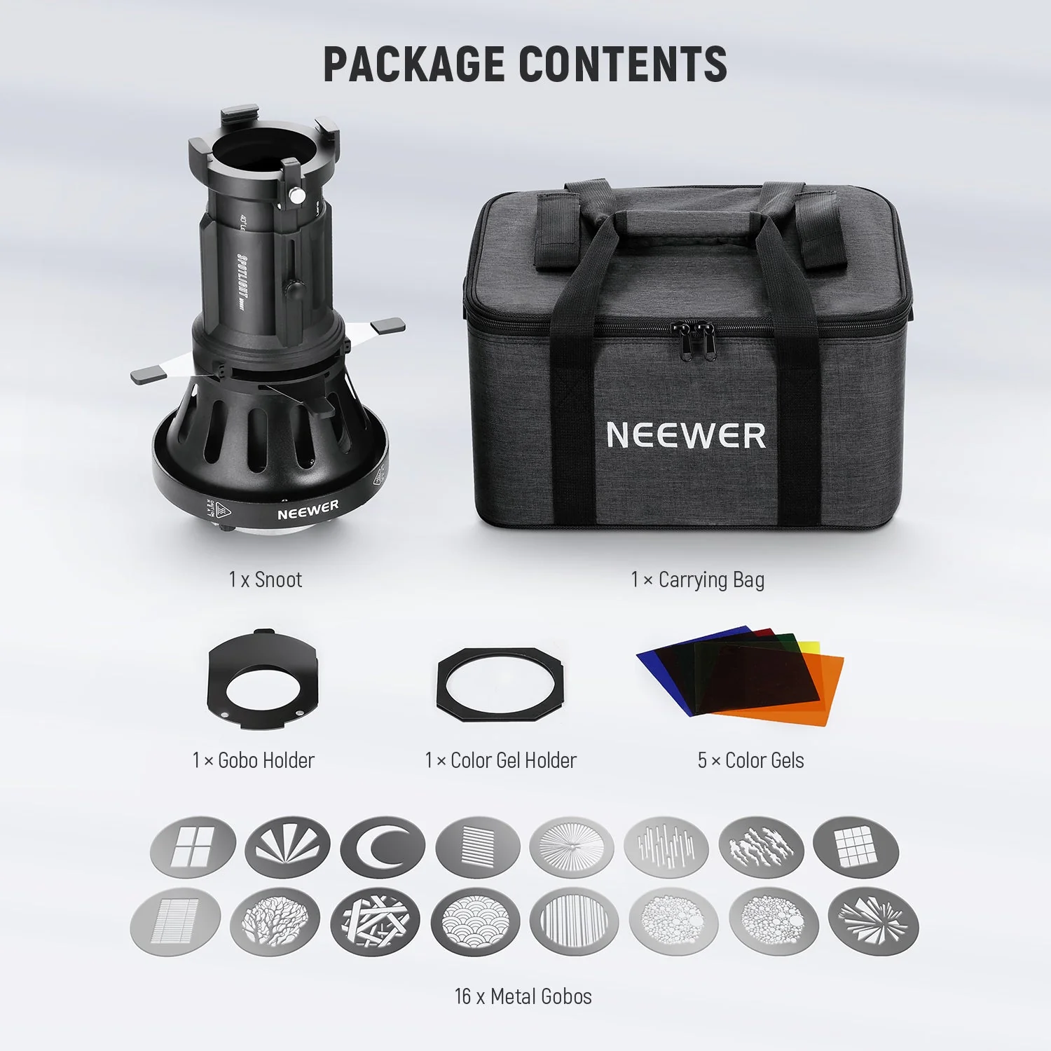 NEEWER LS-38 40° Bowens Mount Spotlight Snoot - Image 9