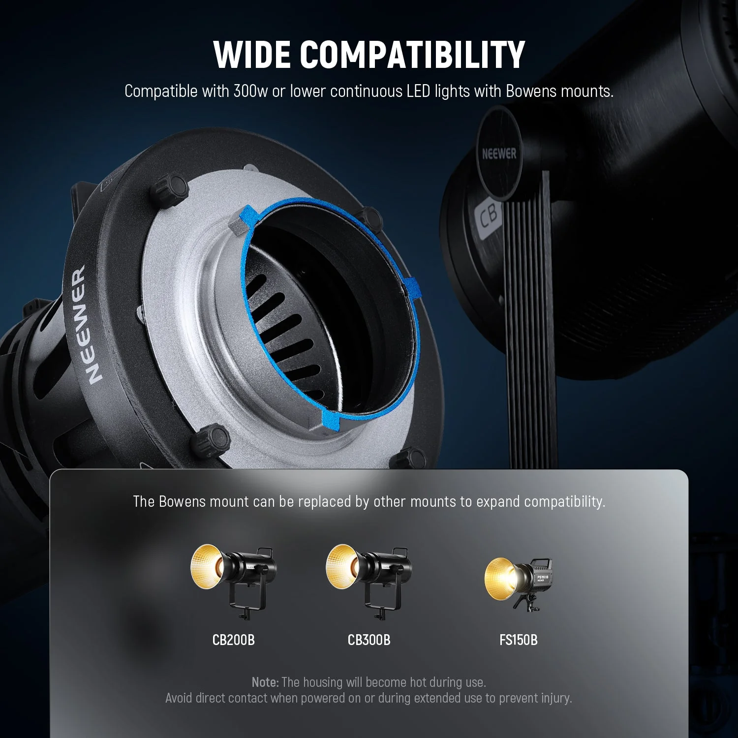 NEEWER LS-39 20° Bowens Mount Spotlight Snoot - Image 8
