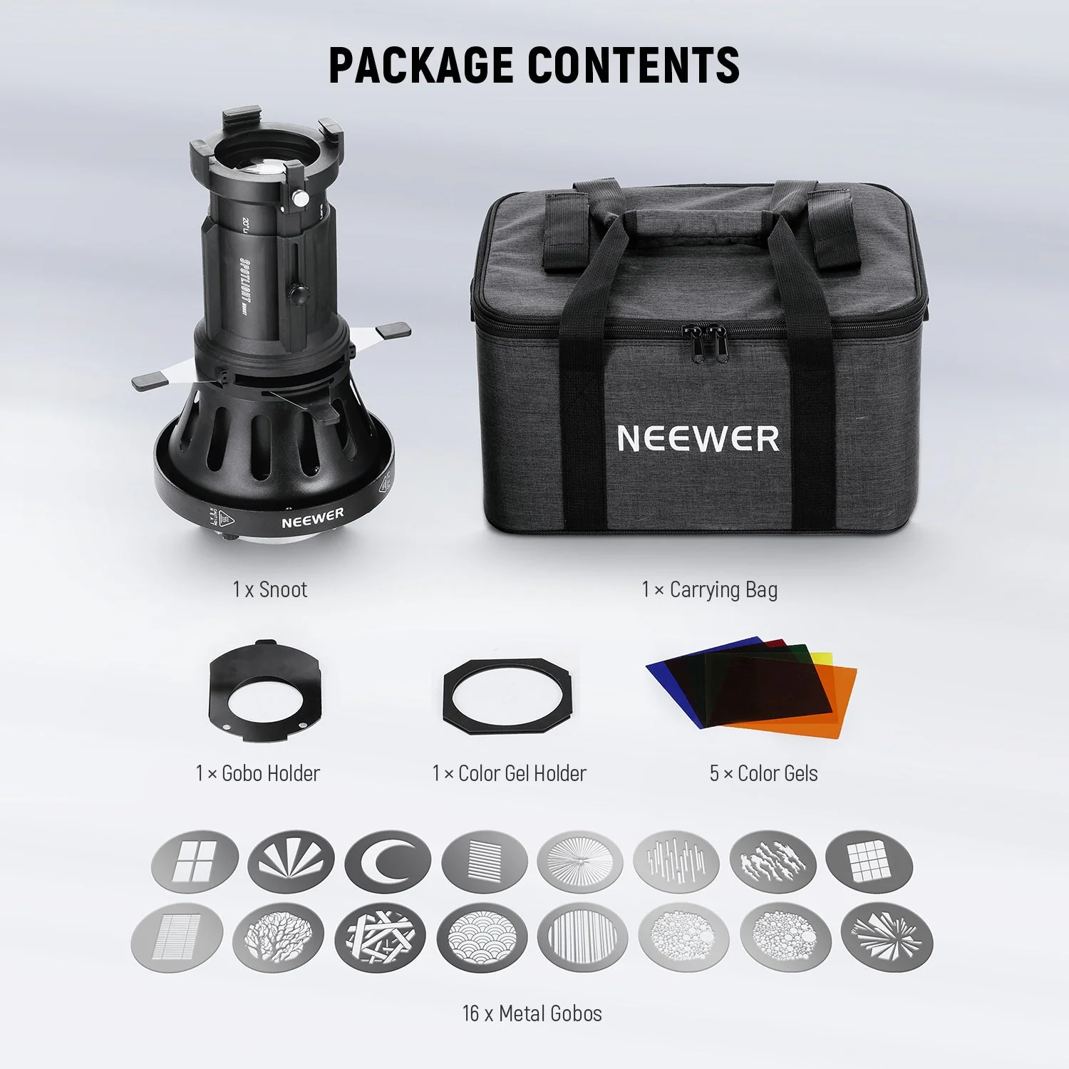 NEEWER LS-39 20° Bowens Mount Spotlight Snoot - Image 9