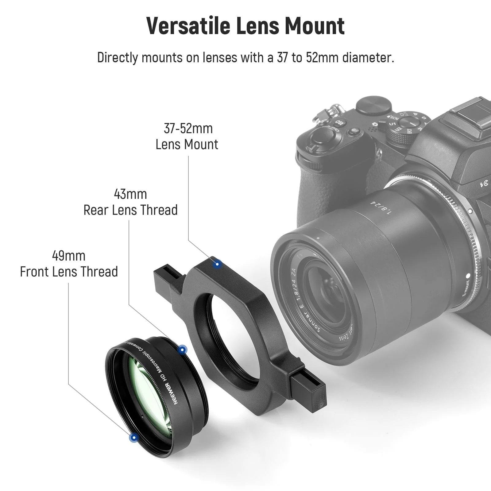 NEEWER LS-40 43mm HD Macro Lens - Image 6