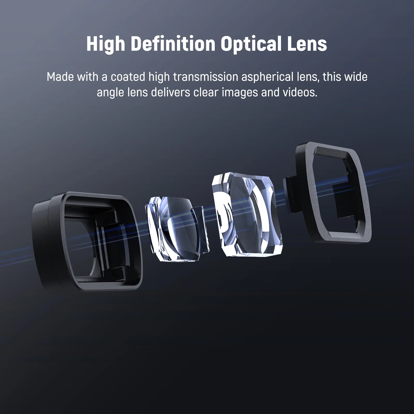 NEEWER LS-45 0.75X Wide Angle Lens For DJI OSMO Pocket 3 / Pocket 4 - Image 5
