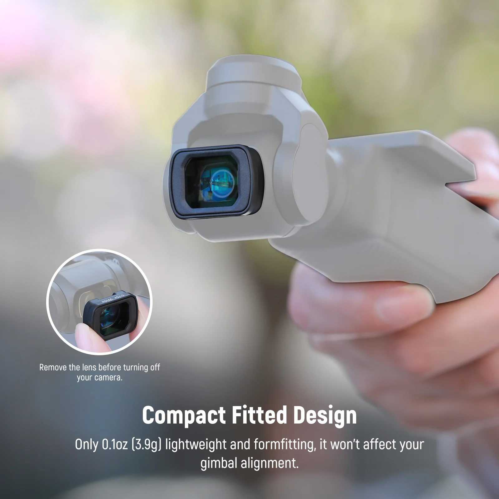 NEEWER LS-45 0.75X Wide Angle Lens For DJI OSMO Pocket 3 / Pocket 4 - Image 7
