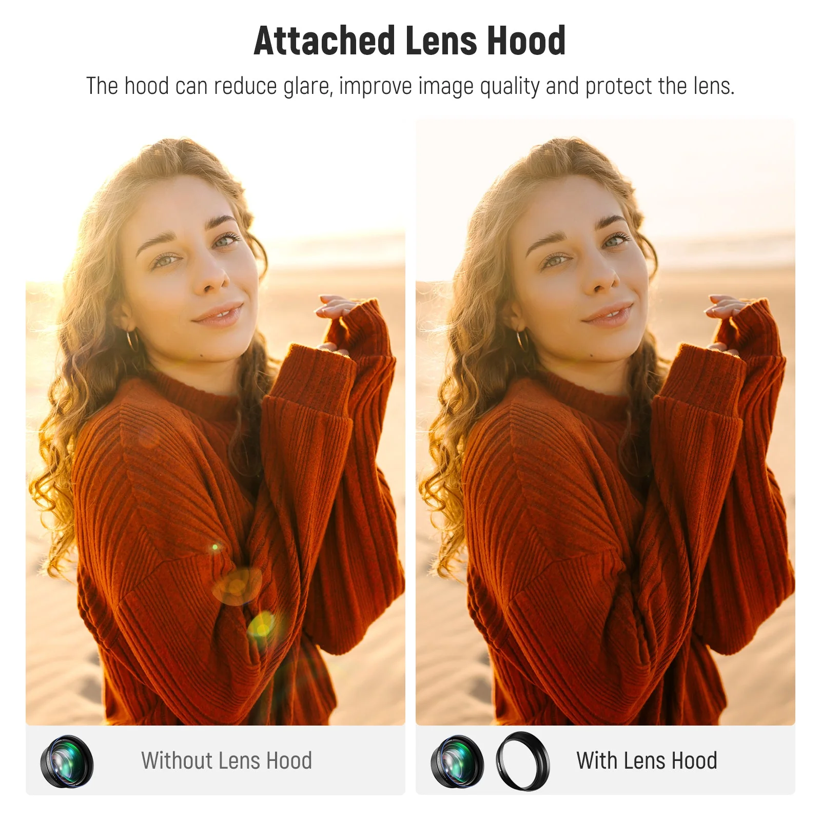 NEEWER LS-59 85mm HD Telephoto Lens with 17mm Lens Thread - Image 10