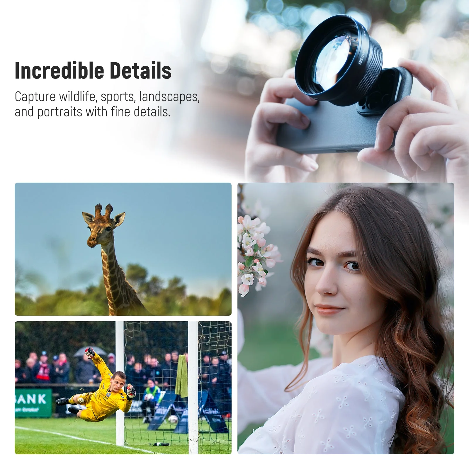 NEEWER LS-59 85mm HD Telephoto Lens with 17mm Lens Thread - Image 5